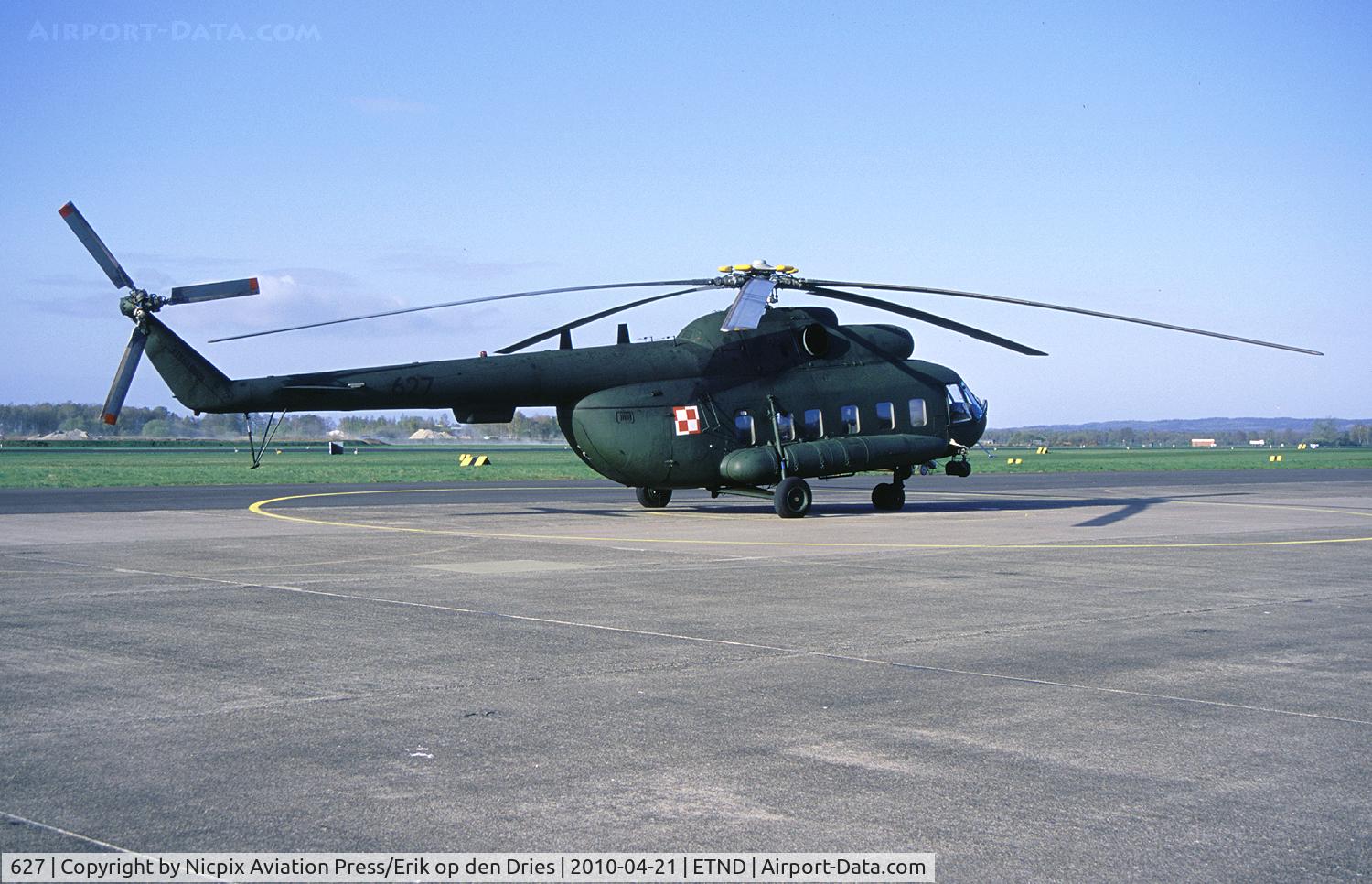 627, Mil Mi-8RL Hip C/N 10627, Poland AF Mi-8RL operated out of Diepholz Army Base, Germany, during the NATO-exercise Briliant Arrow 2010.