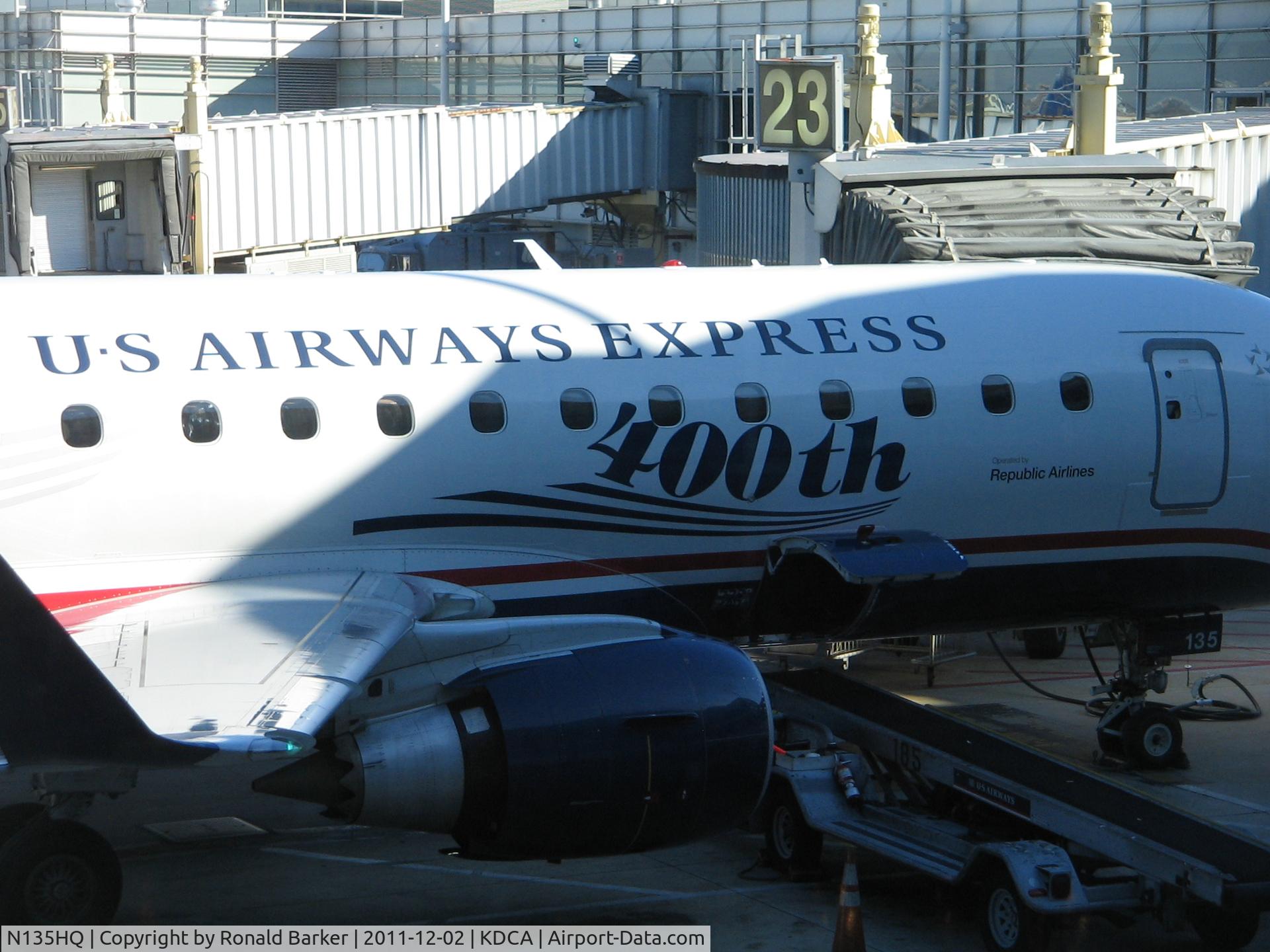 N135HQ, 2008 Embraer 175LR (ERJ-170-200LR) C/N 17000224, Number 400