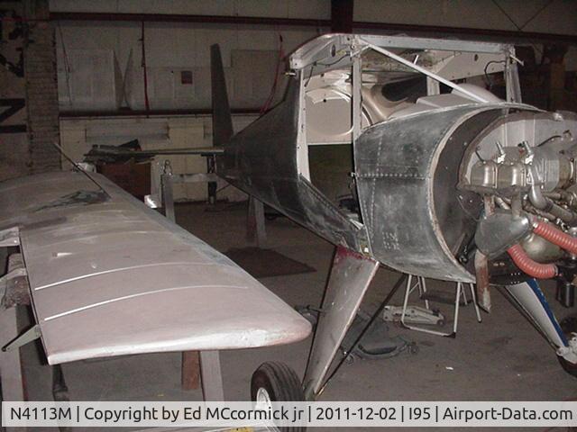 N4113M, 1940 Luscombe 8C Silvaire C/N 1412, N4113 restoration underway nov 2011