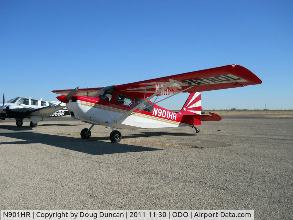 N901HR, 1999 American Champion 7GCBC C/N 1264-99, On the ramp at Schlemeyer Field in Odessa, Texas
