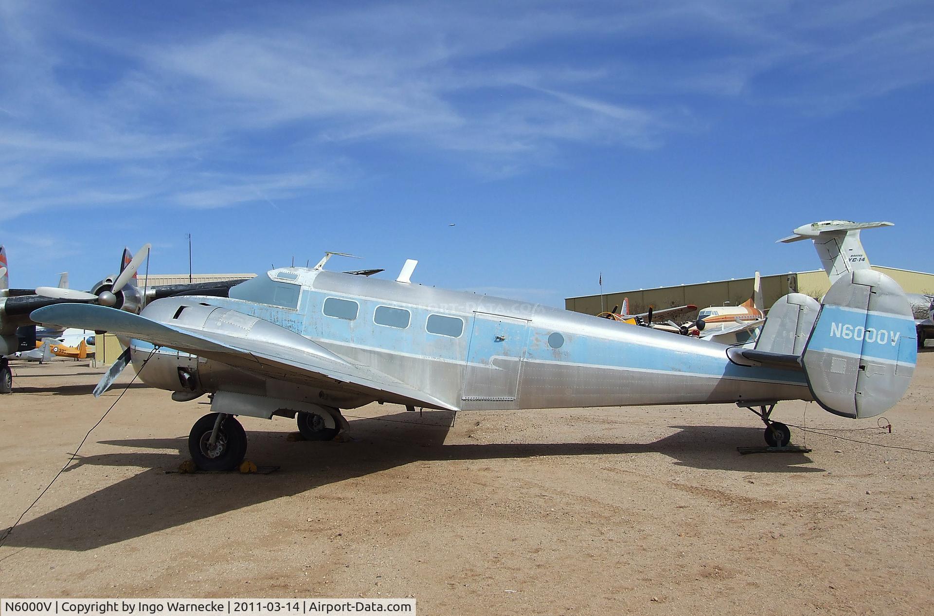N6000V, Beechcraft UC-45J Expeditor C/N 7822, Beechcraft UC-45J Expeditor at the Pima Air & Space Museum, Tucson AZ