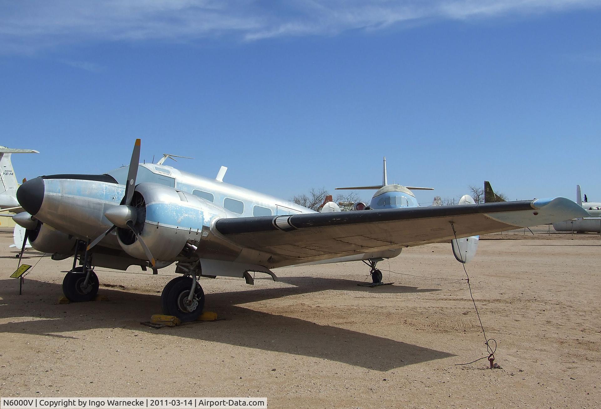 N6000V, Beechcraft UC-45J Expeditor C/N 7822, Beechcraft UC-45J Expeditor at the Pima Air & Space Museum, Tucson AZ