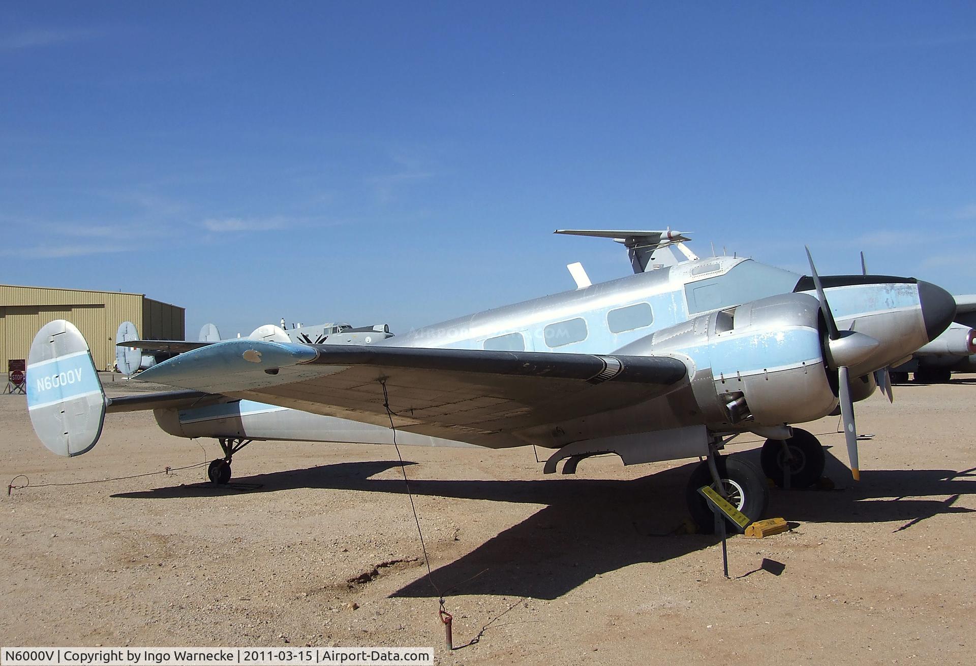 N6000V, Beechcraft UC-45J Expeditor C/N 7822, Beechcraft UC-45J Expeditor at the Pima Air & Space Museum, Tucson AZ