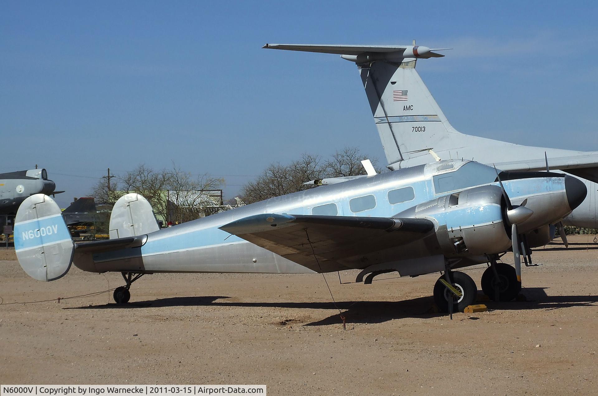 N6000V, Beechcraft UC-45J Expeditor C/N 7822, Beechcraft UC-45J Expeditor at the Pima Air & Space Museum, Tucson AZ