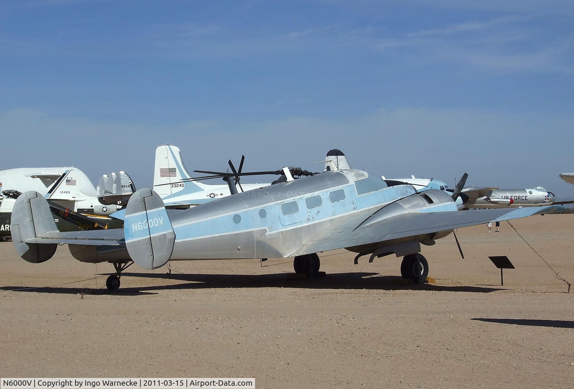N6000V, Beechcraft UC-45J Expeditor C/N 7822, Beechcraft UC-45J Expeditor at the Pima Air & Space Museum, Tucson AZ