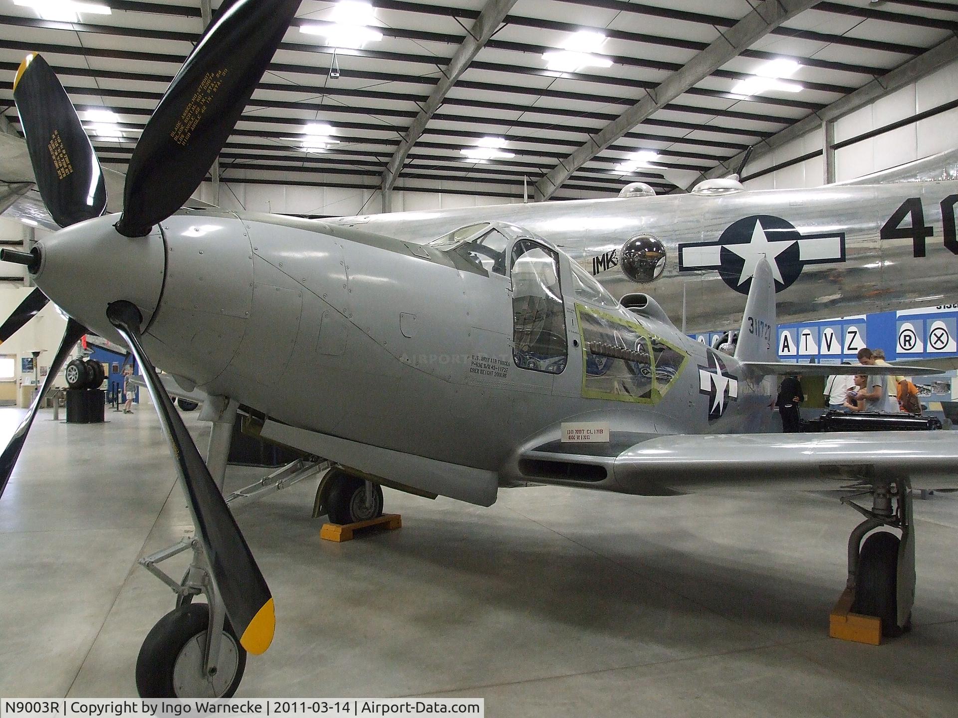 N9003R, 1943 Bell P-63E-1-BE Kingcobra C/N 4311727 (400 FAHo), Bell P-63E Kingcobra at the Pima Air & Space Museum, Tucson AZ