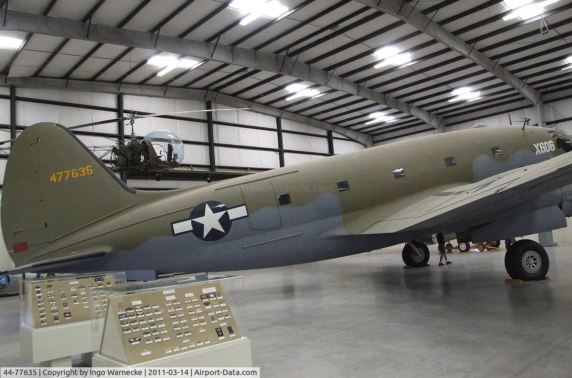 44-77635, 1944 Curtiss C-46D Commando C/N 33031, Curtiss C-46D Commando at the Pima Air & Space Museum, Tucson AZ