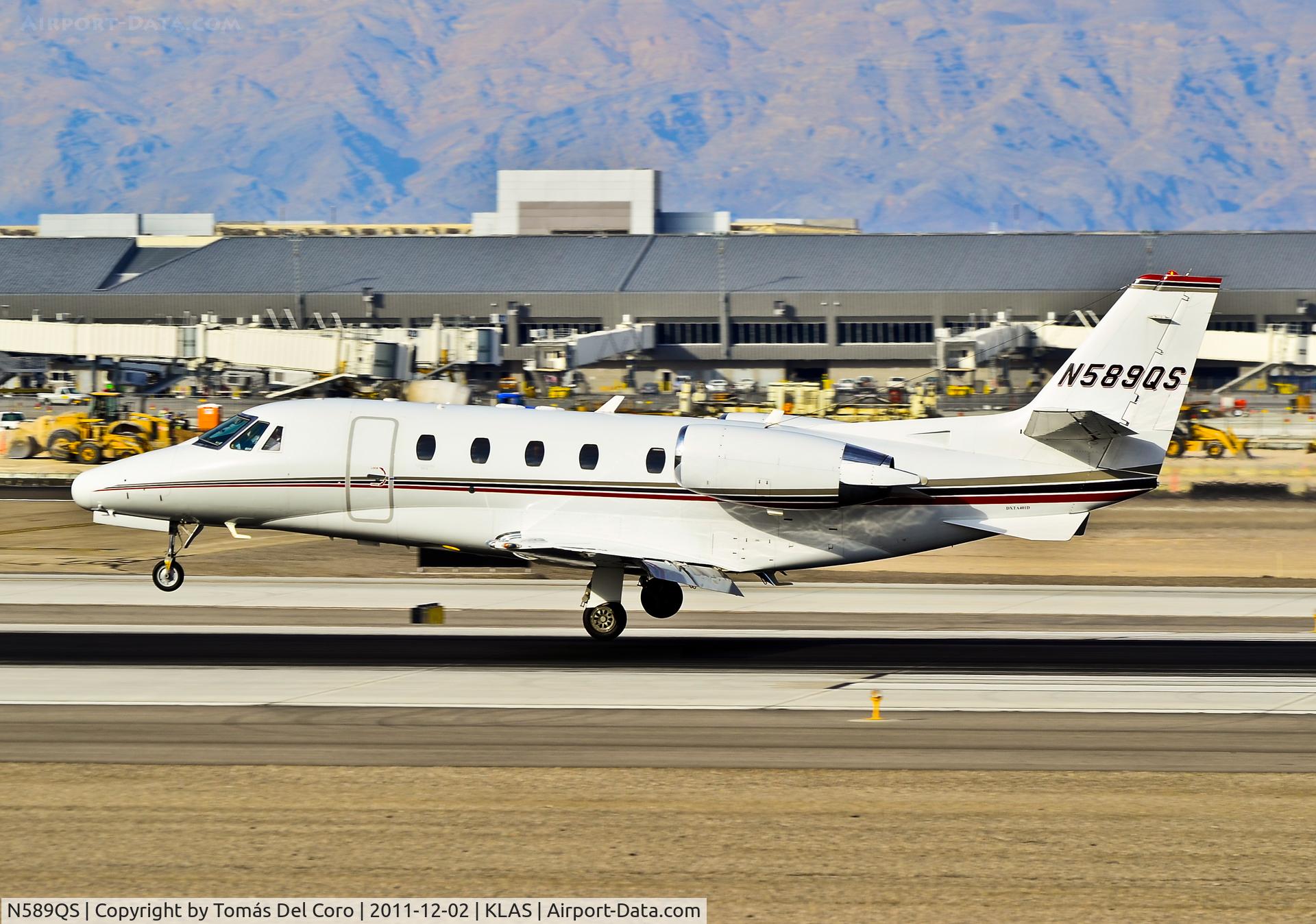 N589QS, 2008 Cessna 560XL C/N 560-5810, N589QS 2008 Cessna 560XL C/N 560-5810

Las Vegas - McCarran International (LAS / KLAS)
USA - Nevada, December 02, 2011
Photo: Tomás Del Coro