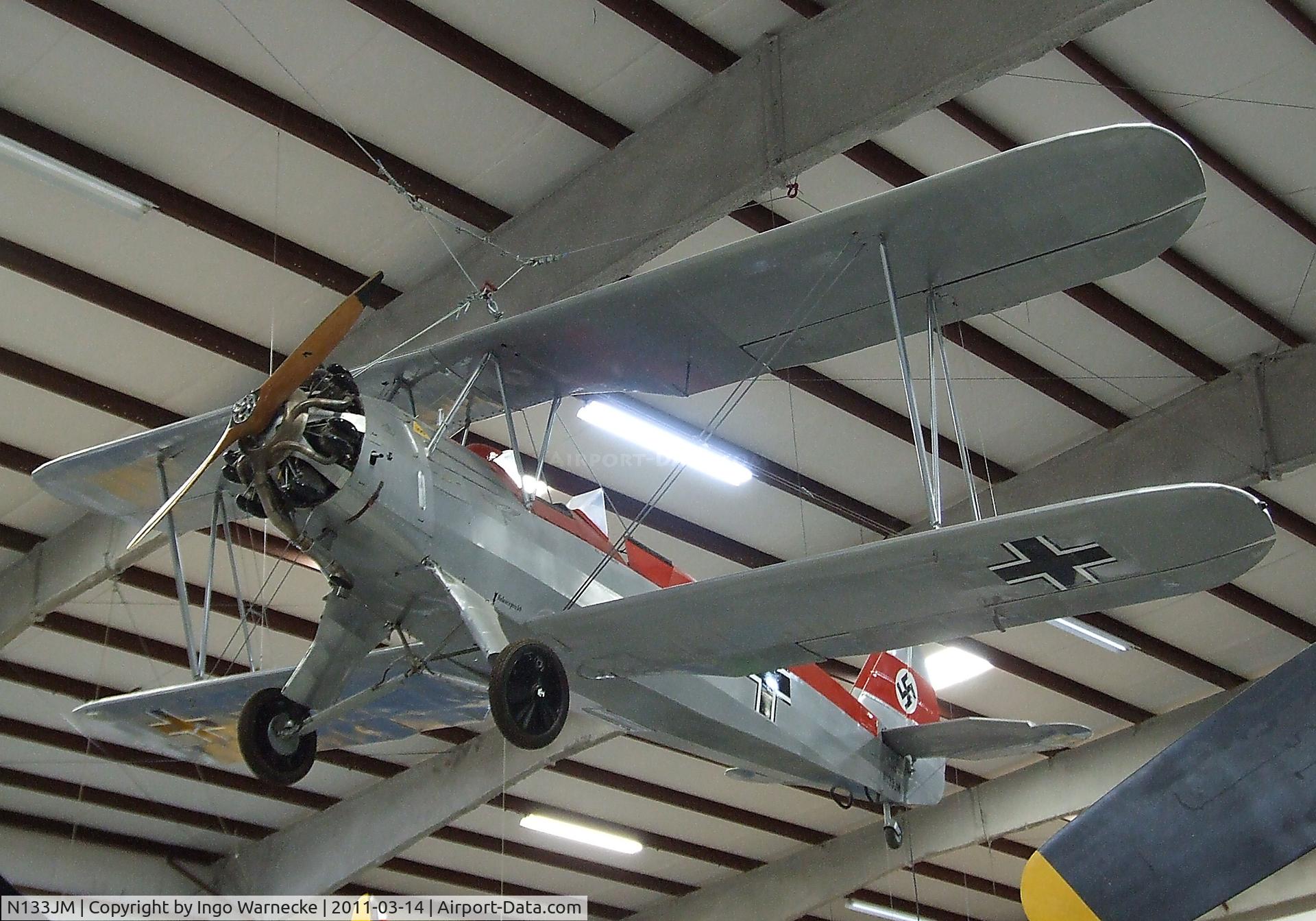 N133JM, Focke-Wulf Fw-44J Stieglitz C/N 2827, Focke-Wulf Fw 44J Stieglitz at the Pima Air & Space Museum, Tucson AZ