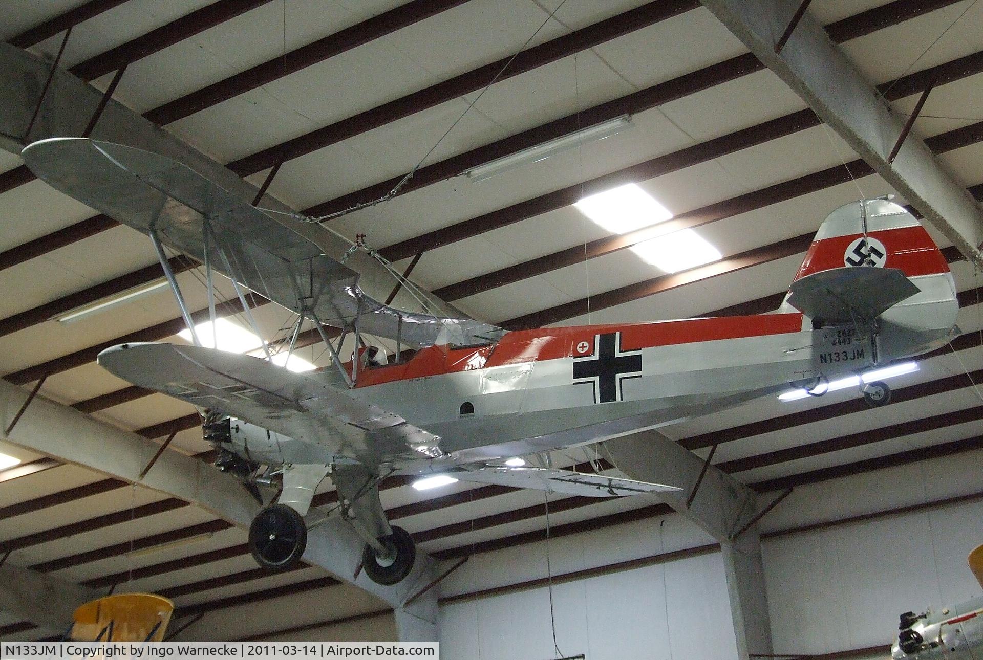 N133JM, Focke-Wulf Fw-44J Stieglitz C/N 2827, Focke-Wulf Fw 44J Stieglitz at the Pima Air & Space Museum, Tucson AZ