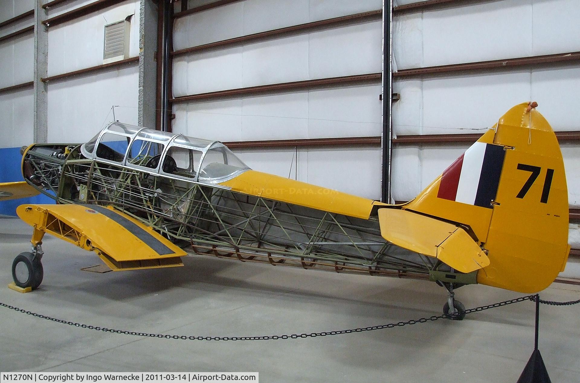 N1270N, Fairchild M-62A C/N FC34, Fairchild M-62A (PT-26 Cornell) at the Pima Air & Space Museum, Tucson AZ