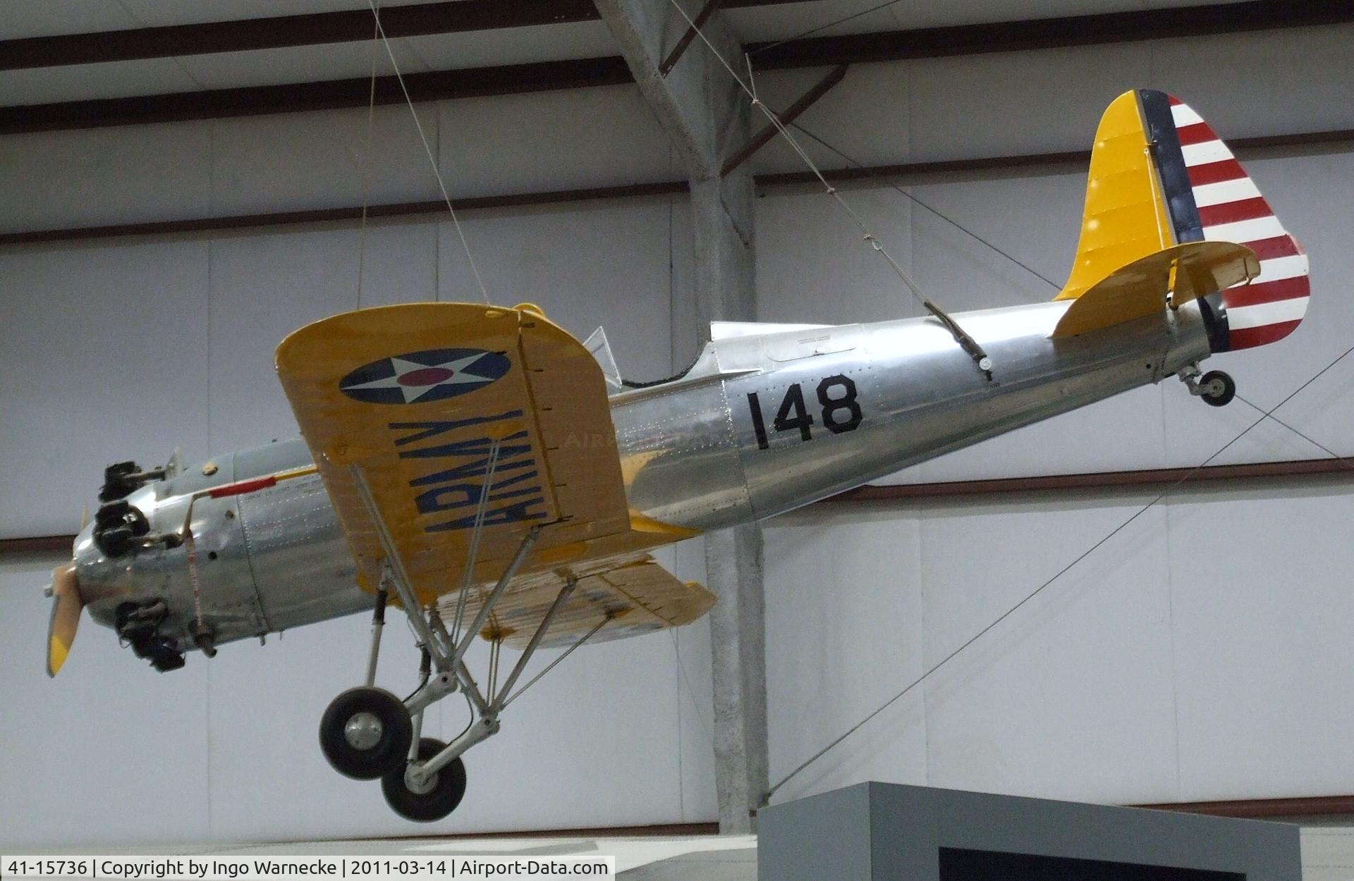 41-15736, 1941 Ryan PT-22 Recruit (ST3KR) C/N 1765, Ryan ST3KR (PT-22 Recruit) at the Pima Air & Space Museum, Tucson AZ