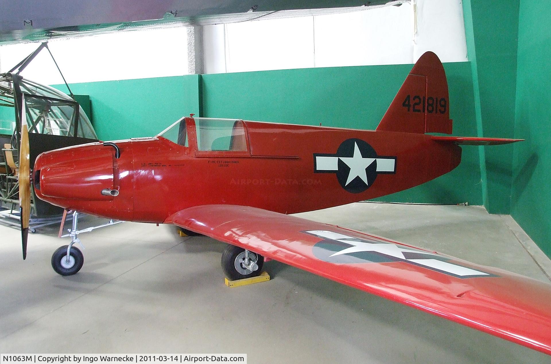 N1063M, Culver PQ-14B C/N N763, Culver PQ-14B at the Pima Air & Space Museum, Tucson AZ