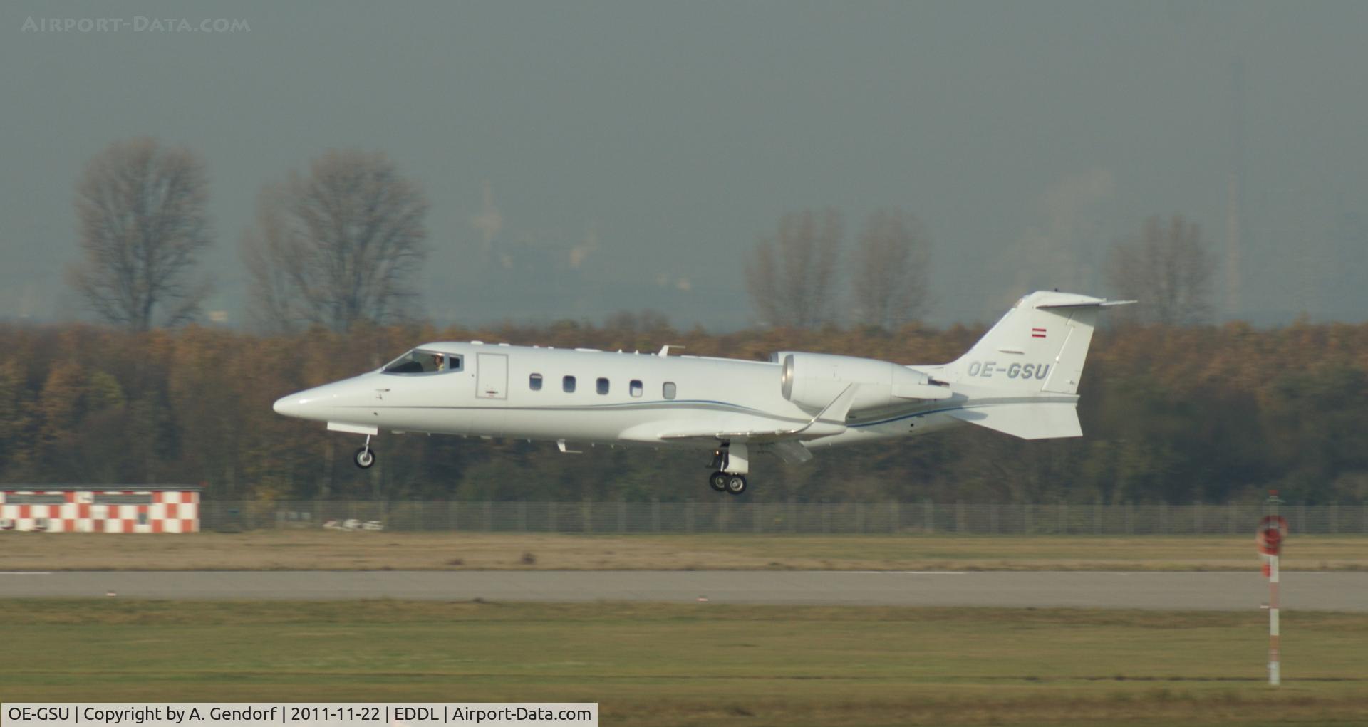 OE-GSU, 2007 Learjet 60 C/N 60-317, Learjet 60, International Jet Management, is landing at Düsseldorf Int´l (EDDL)