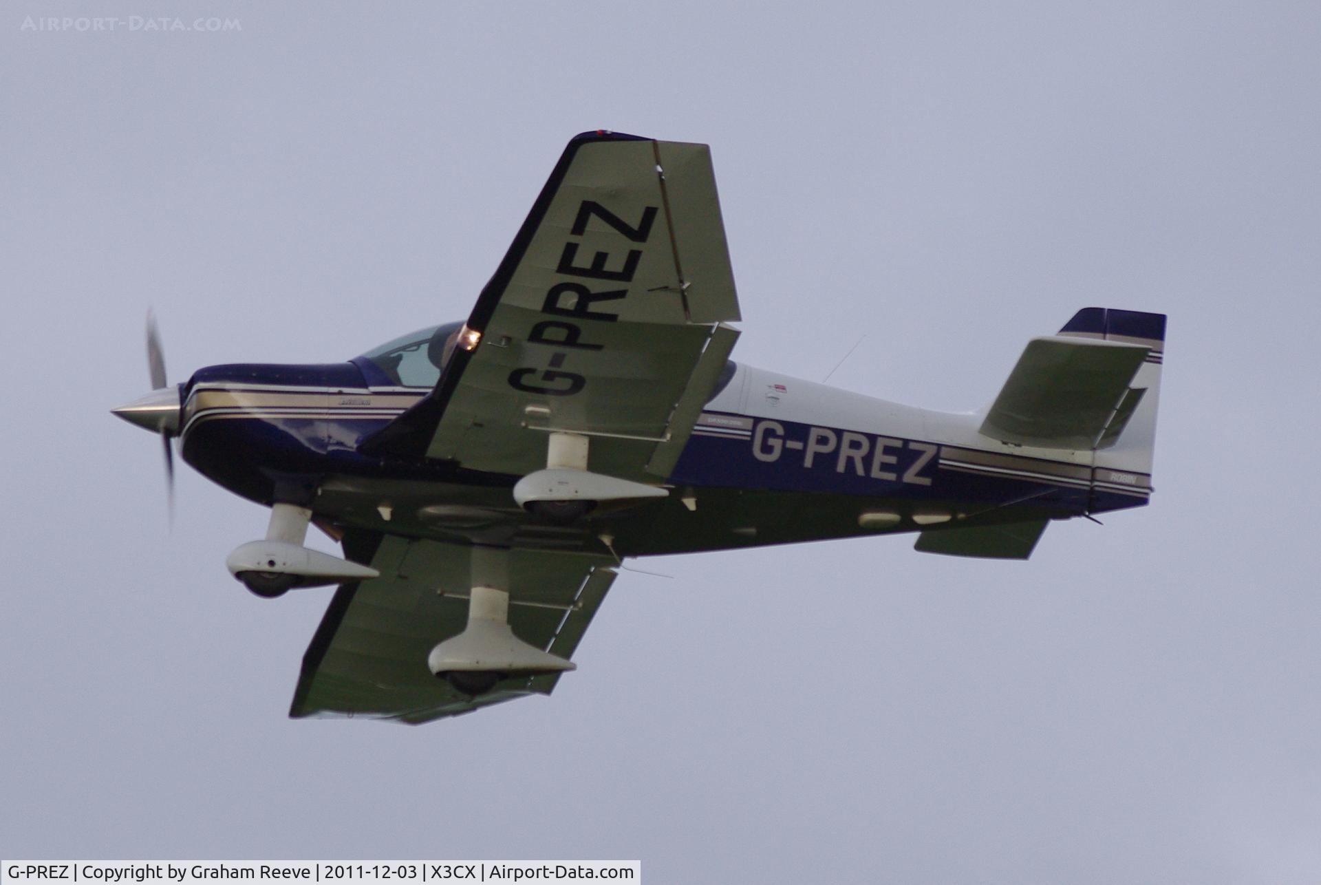 G-PREZ, 2002 Robin DR-400-500 President C/N 38, Just taken off.
