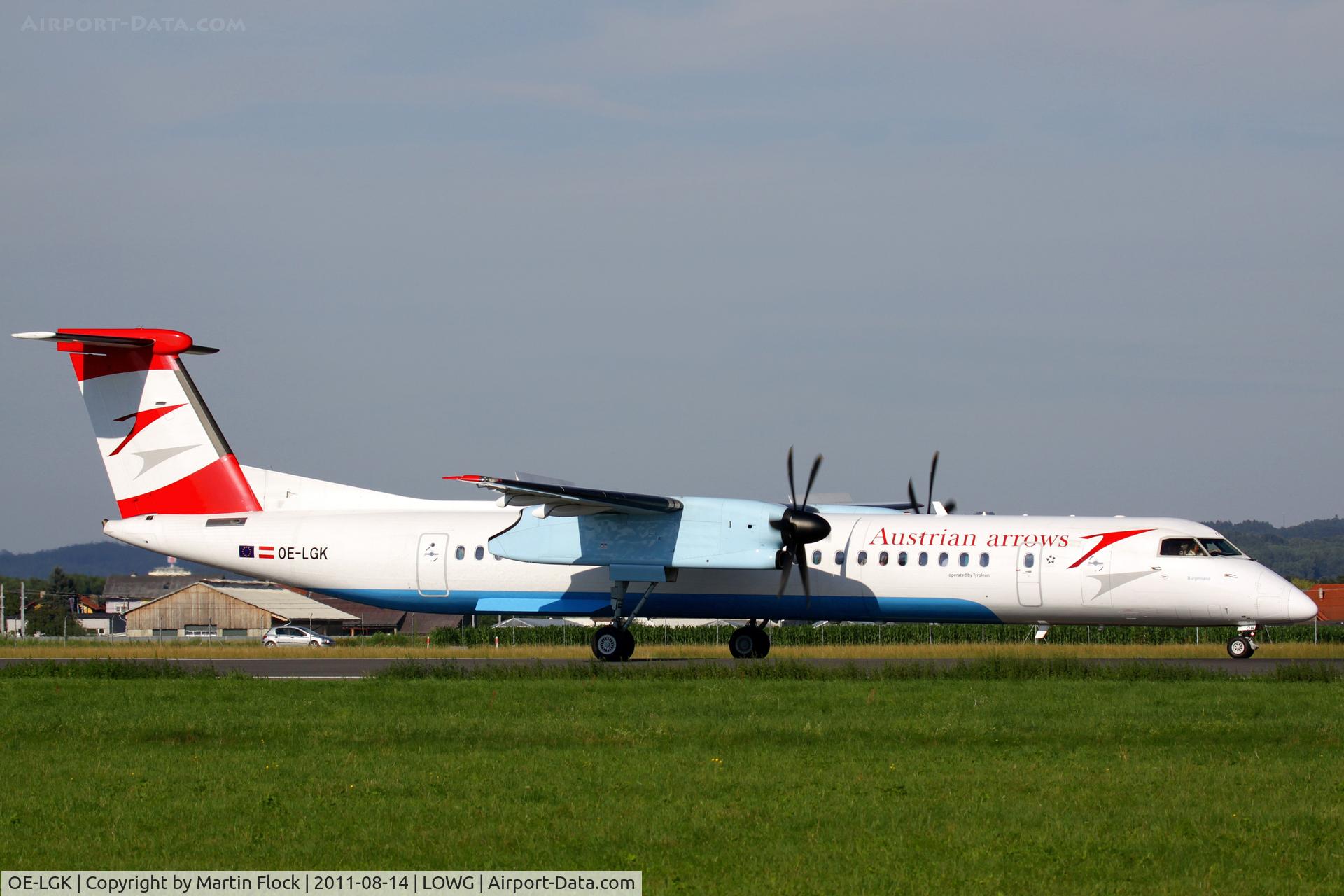 OE-LGK, 2009 De Havilland Canada DHC-8-402Q Dash 8 C/N 4280, .....