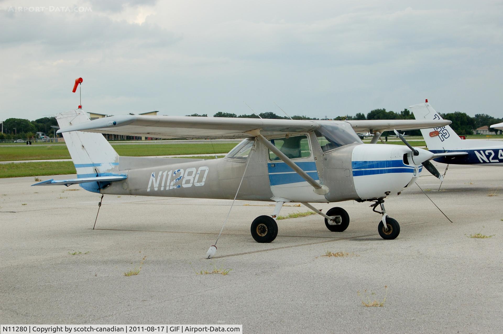 N11280, 1973 Cessna 150L C/N 15075294, 1973 Cessna 150L N11280 at Gilbert Airport, Winter Haven, FL 
