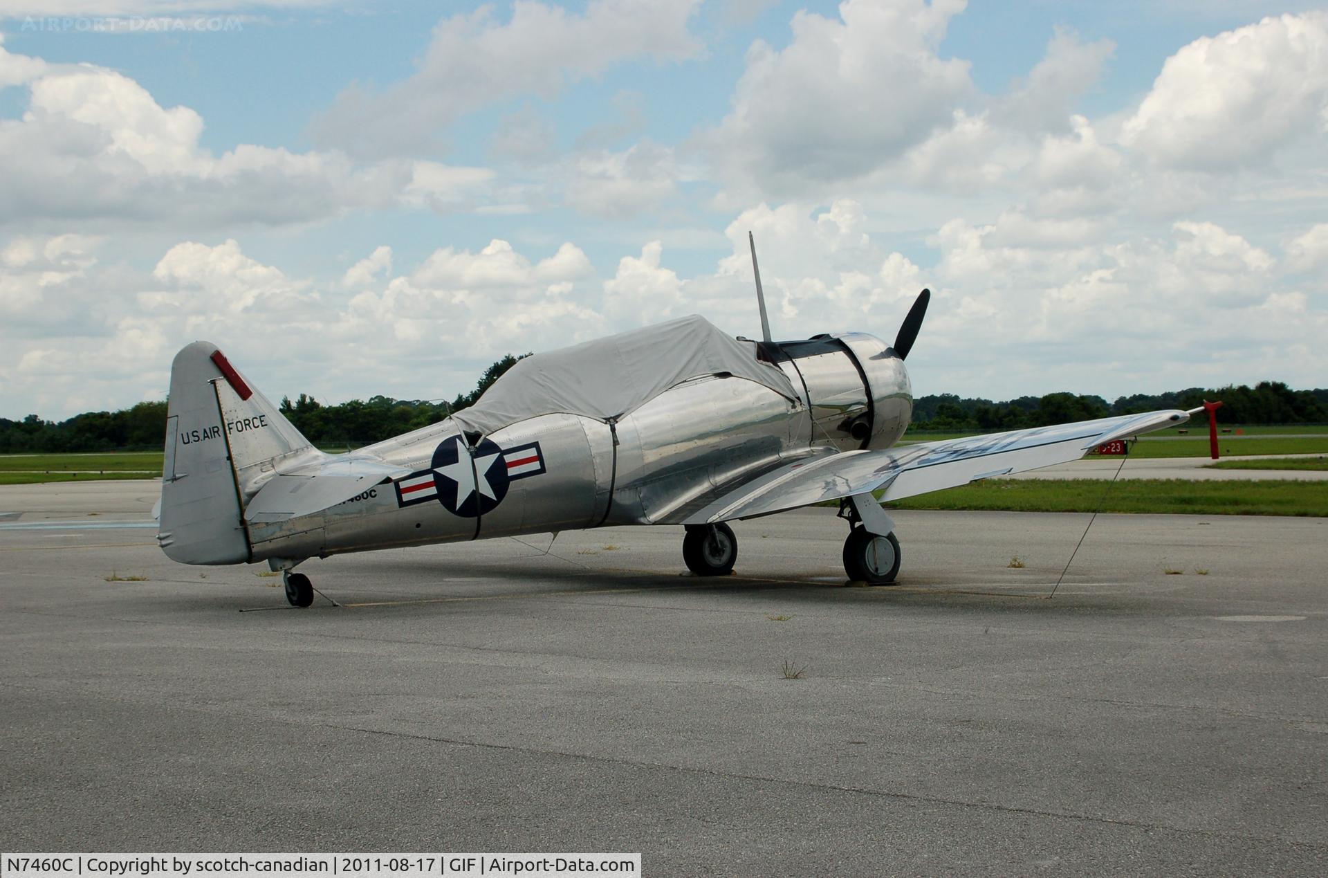 N7460C, 1944 North American AT-6F C/N 121-42606, 1944 North American AT-6F N7460C at Gilbert Airport, Winter Haven, FL 