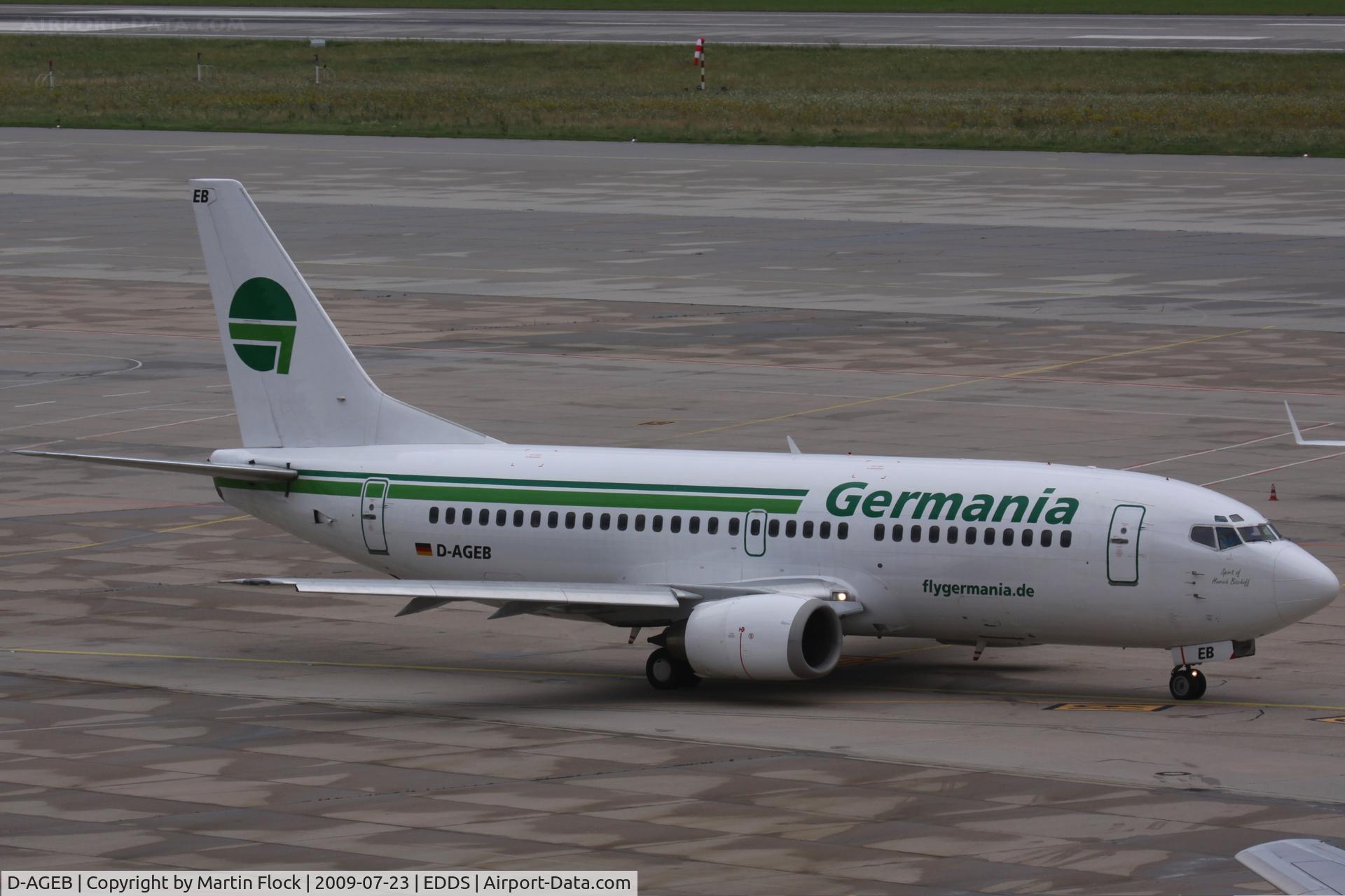 D-AGEB, 1989 Boeing 737-322 C/N 24320, .....
