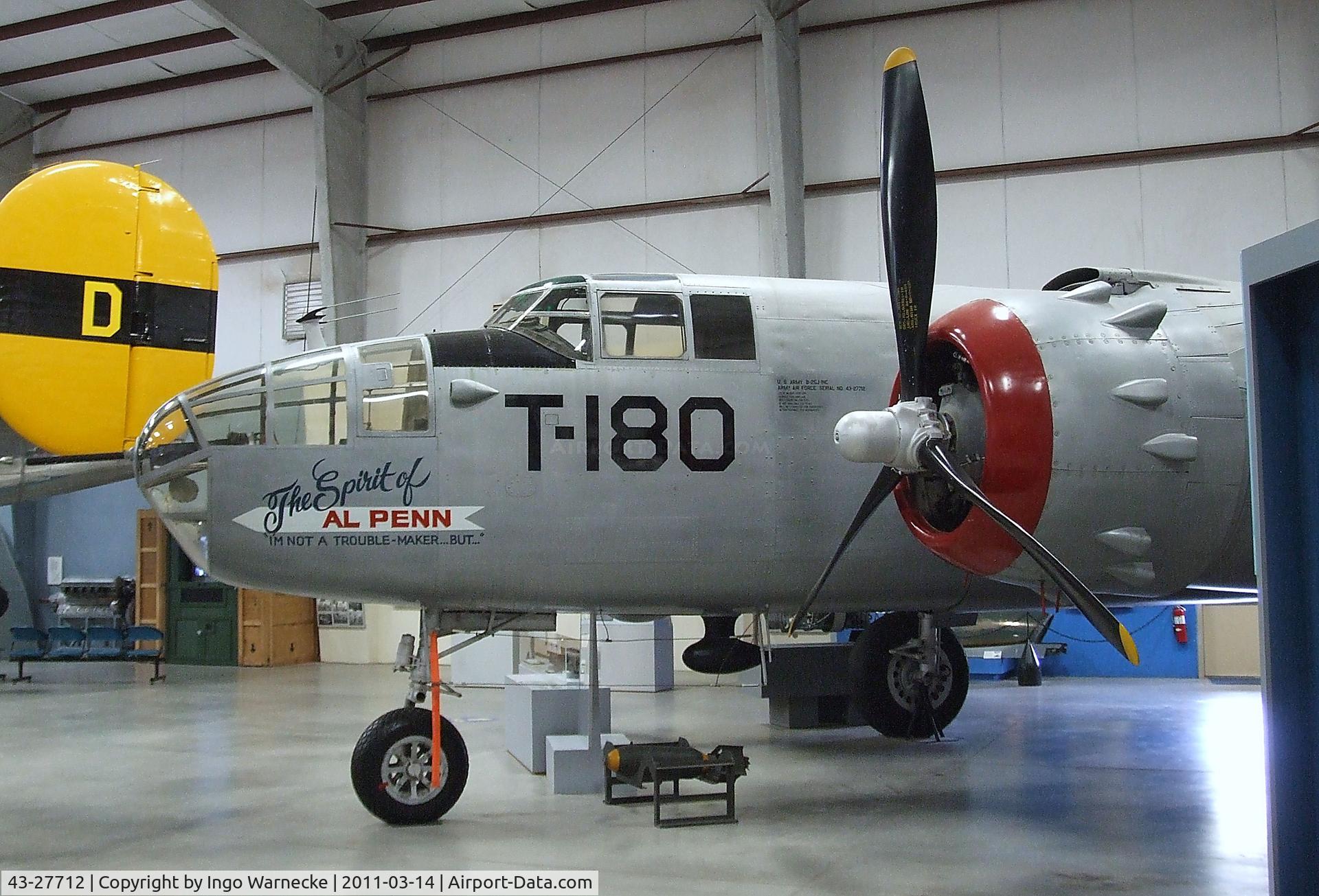 43-27712, North American TB-25N Mitchell C/N 108-34725, North American TB-25N Mitchell at the Pima Air & Space Museum, Tucson AZ