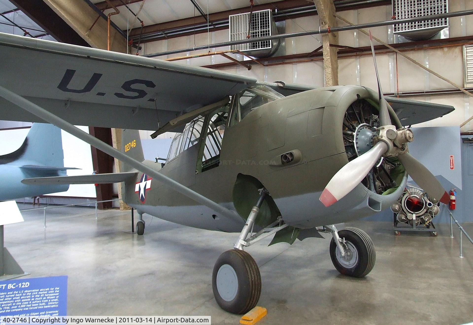 40-2746, 1940 Curtiss-Wright O-52 Owl C/N 14279, Curtiss O-52 Owl at the Pima Air & Space Museum, Tucson AZ