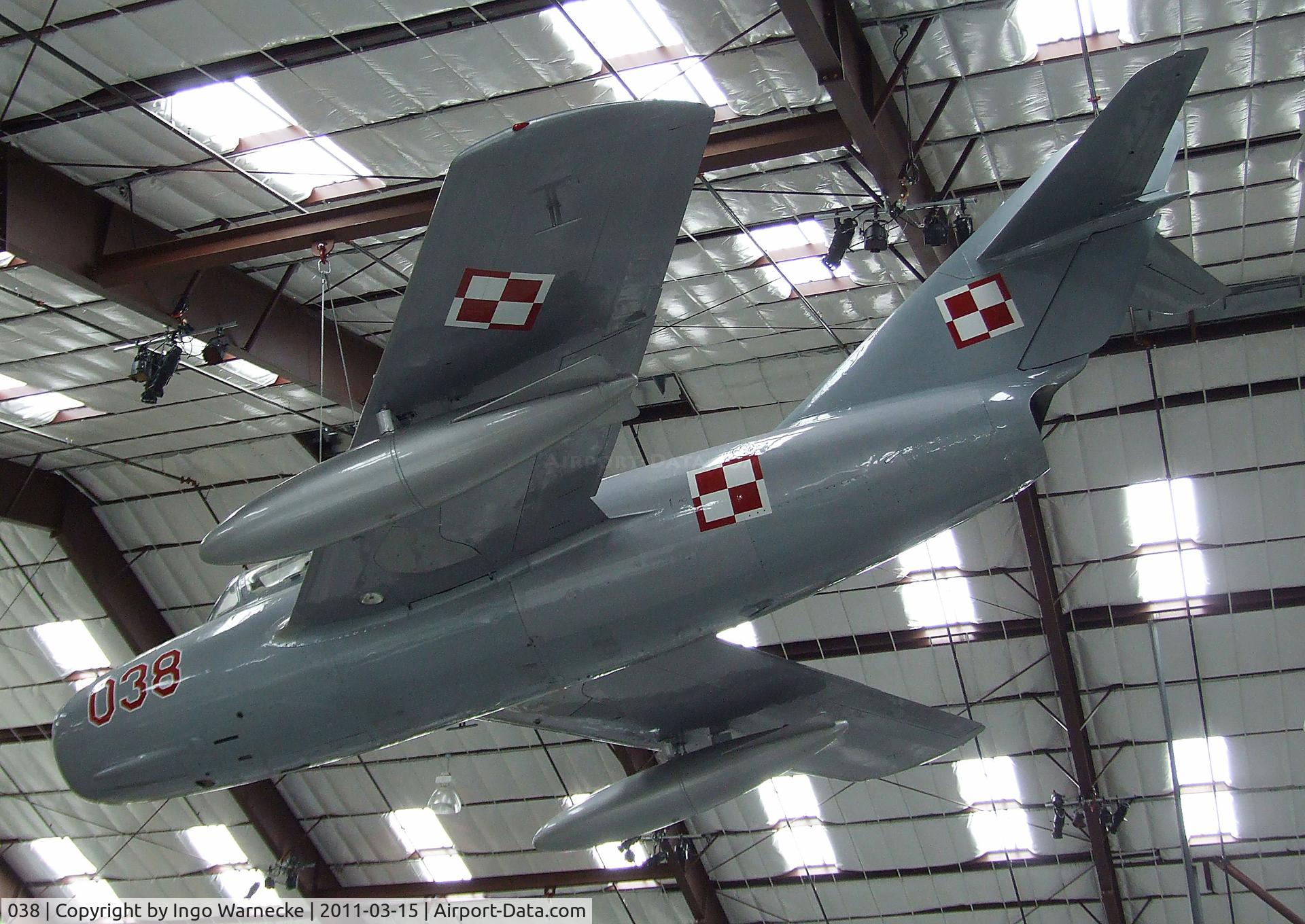 038, Mikoyan-Gurevich MiG-15UTI C/N 1A06038, Mikoyan i Gurevich MiG-15UTI MIDGET at the Pima Air & Space Museum, Tucson AZ
