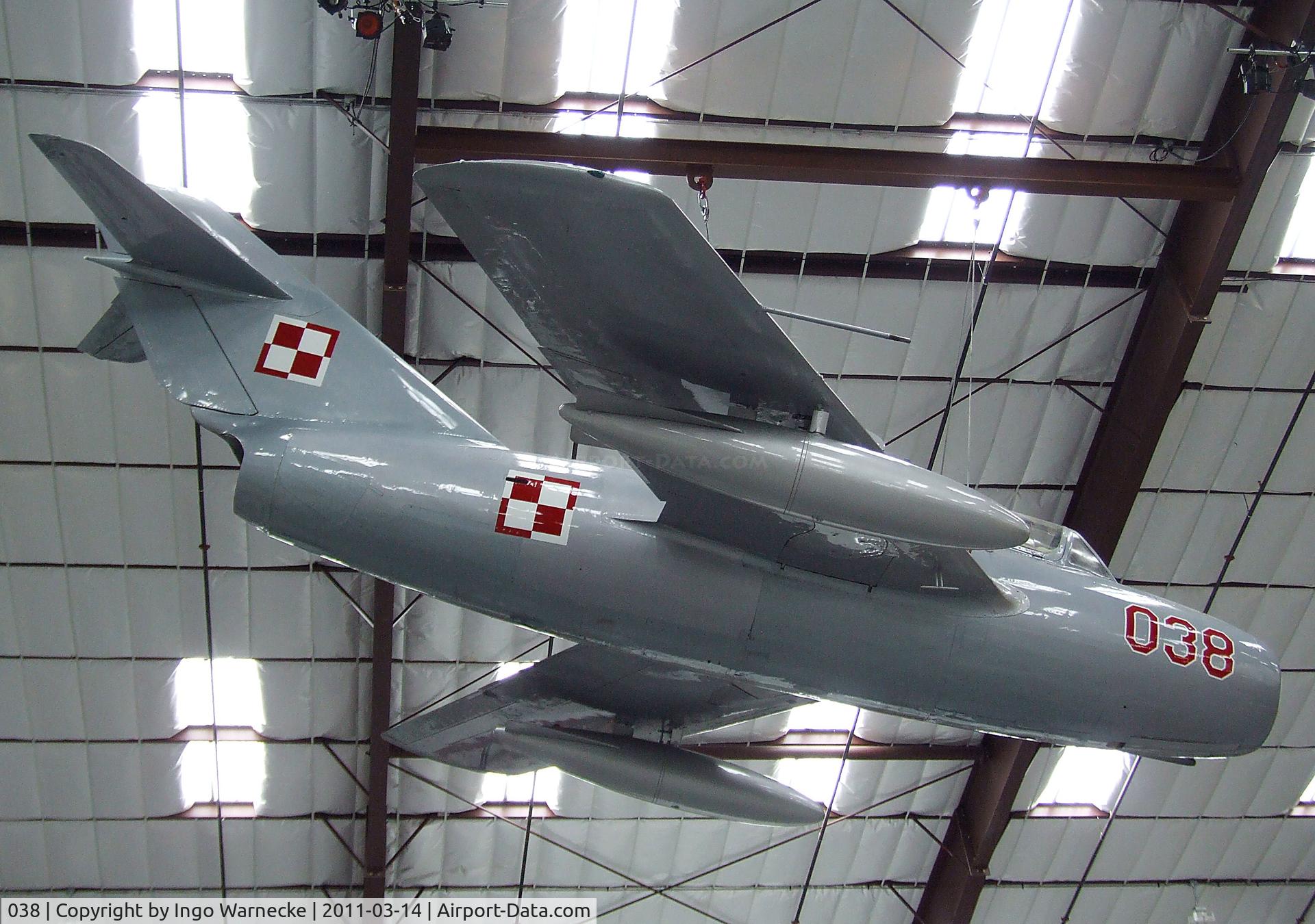 038, Mikoyan-Gurevich MiG-15UTI C/N 1A06038, Mikoyan i Gurevich MiG-15UTI MIDGET at the Pima Air & Space Museum, Tucson AZ