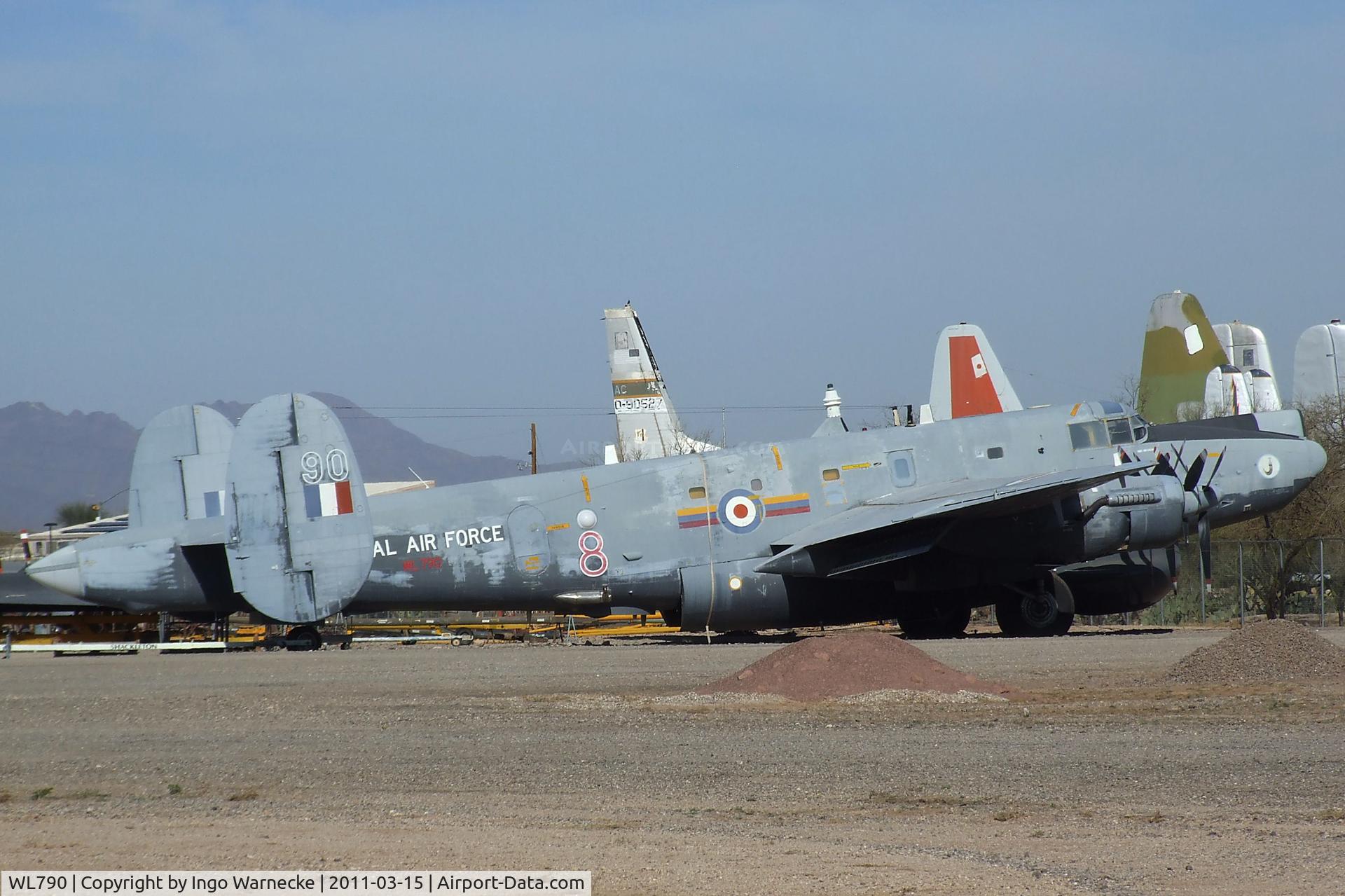 WL790, 1954 Avro 716 Shackleton AEW.2 C/N R3/696/239009, Avro 716 Shackleton AEW 2 at the Pima Air & Space Museum, Tucson AZ