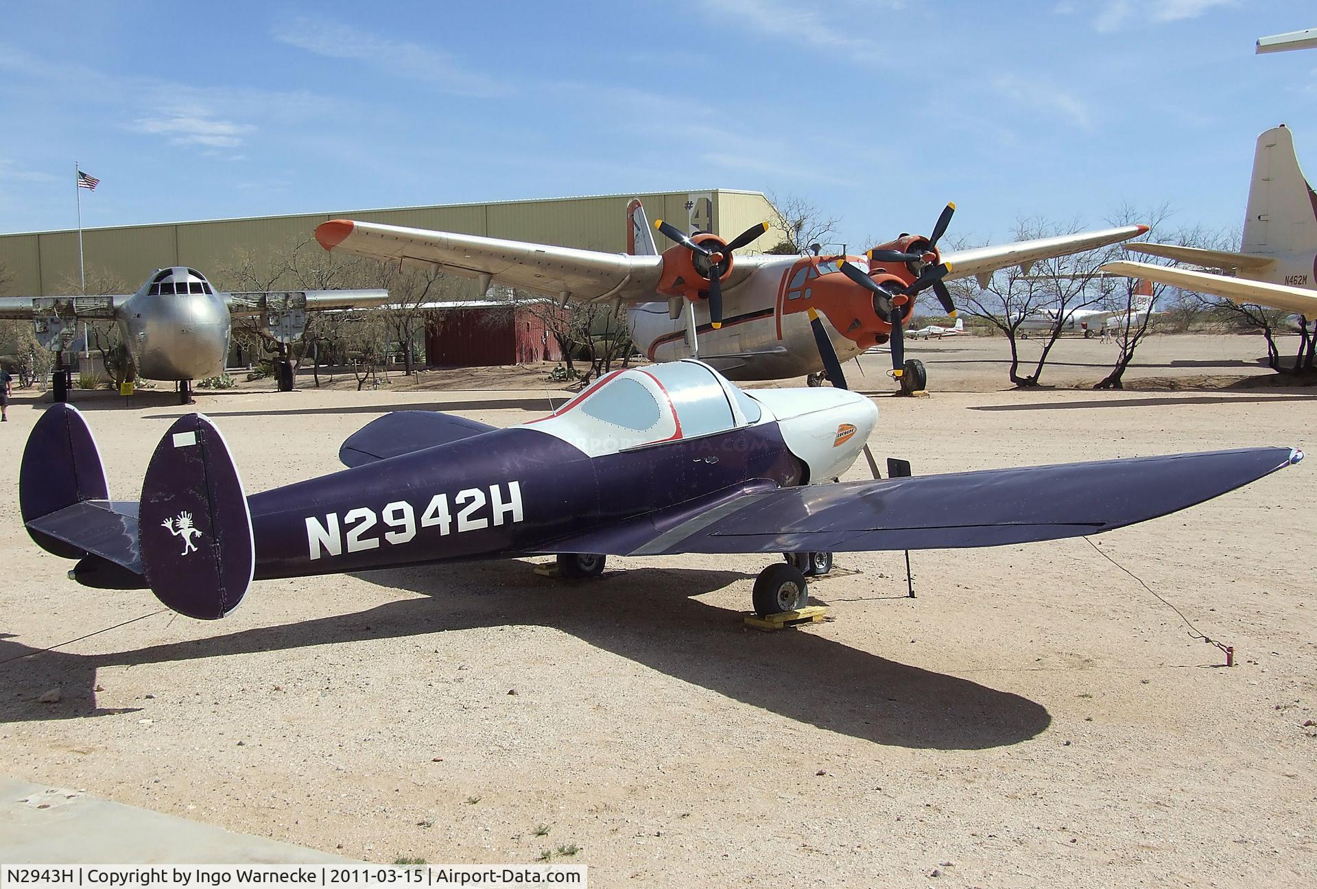 N2943H, 1946 Erco 415C Ercoupe C/N 3568, Erco Ercoupe 415-C at the Pima Air & Space Museum, Tucson AZ