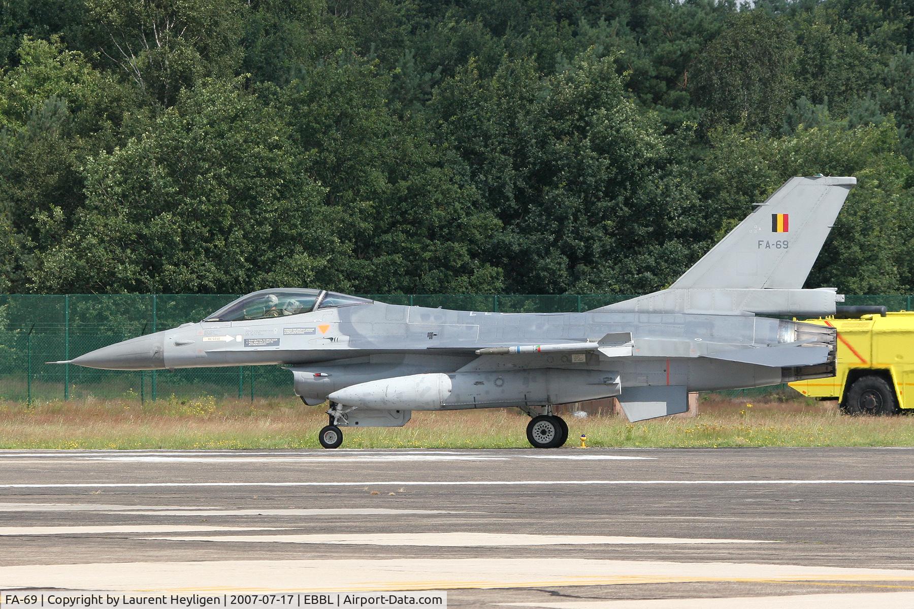 FA-69, 1983 SABCA F-16AM Fighting Falcon C/N 6H-69, Taken at Kleine Brogel Airbase