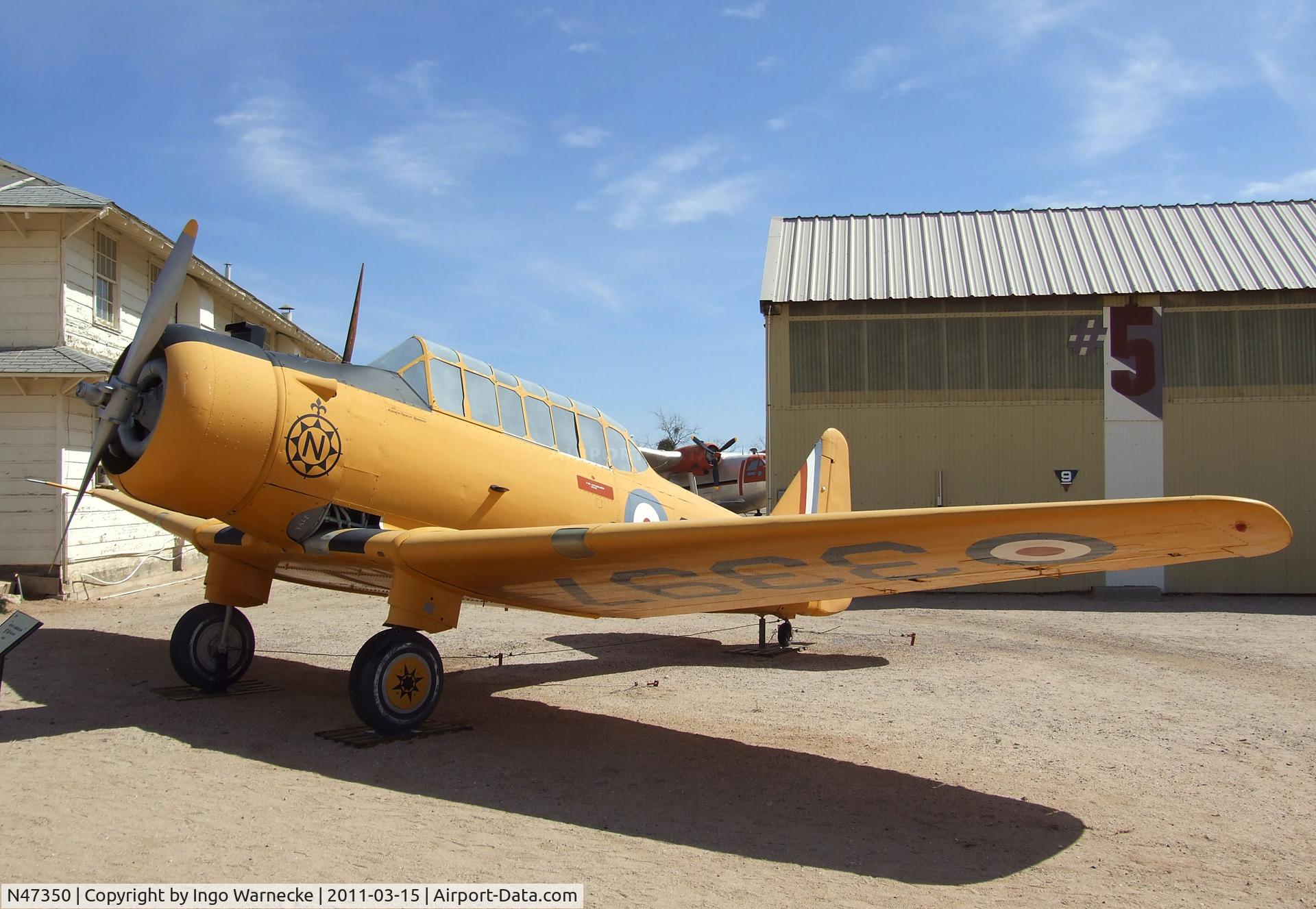 N47350, 1940 North American BT-14A C/N 64-2150/3397, North American BT-14A Yale at the Pima Air & Space Museum, Tucson AZ