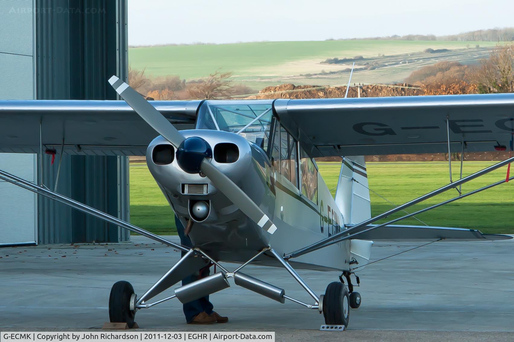 G-ECMK, 1982 Piper PA-18-150 Super Cub C/N 18-8209022, Getting ready to be tucked up for the day