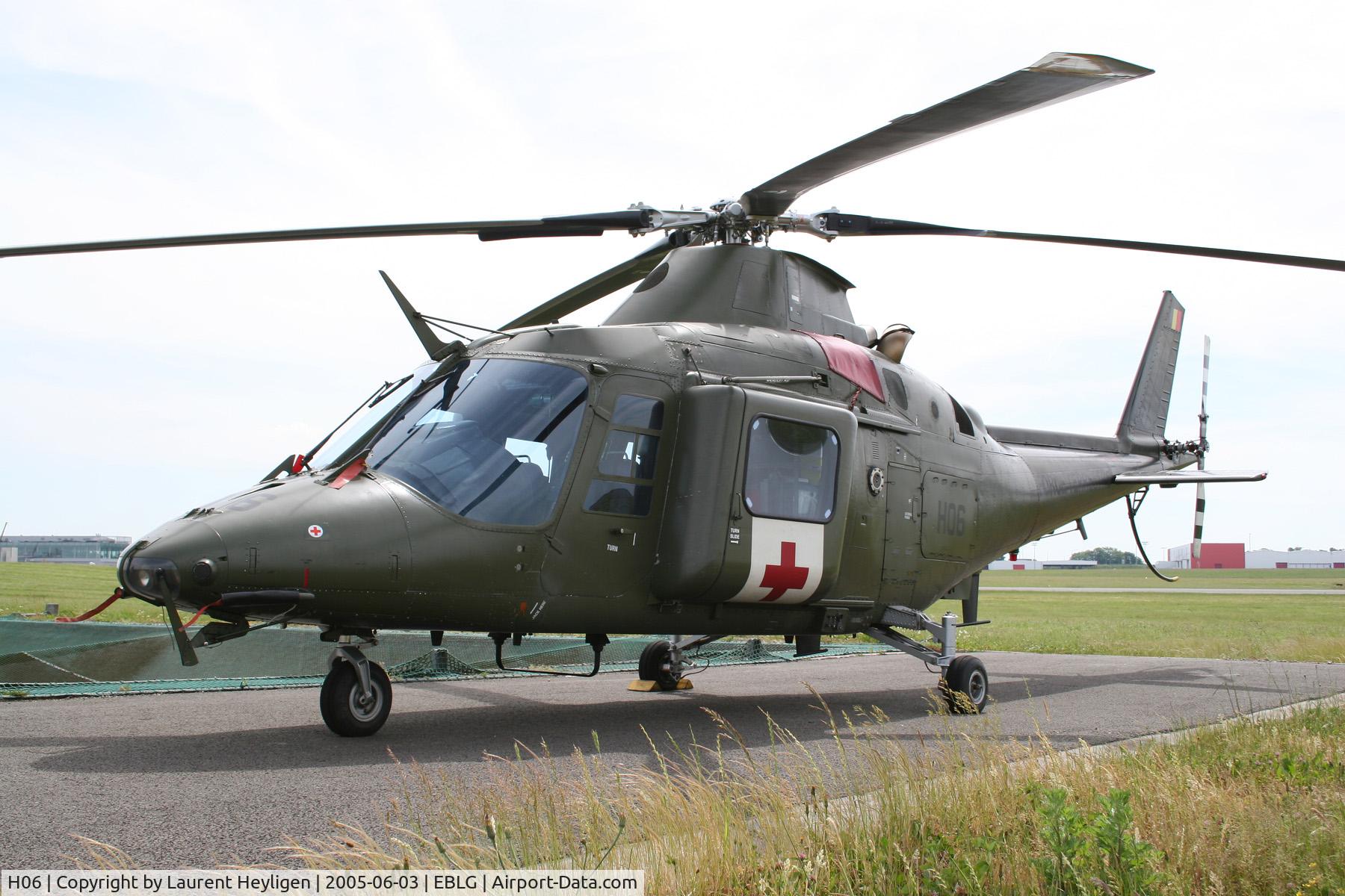 H06, 1992 Agusta A-109BA C/N 0306, Helidays Bierset