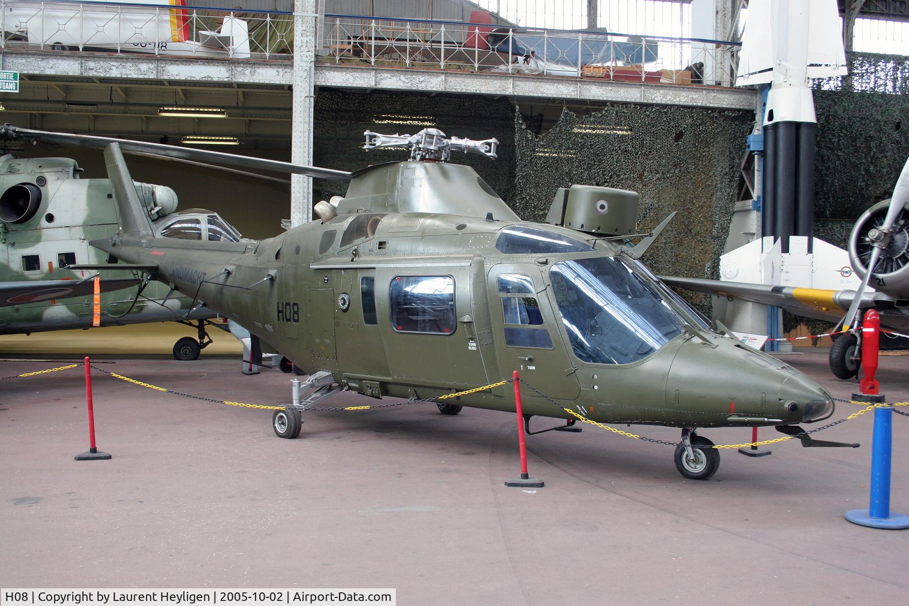 H08, 1992 Agusta A-109BA C/N 0308, Preserved at the Brussels Air Museum