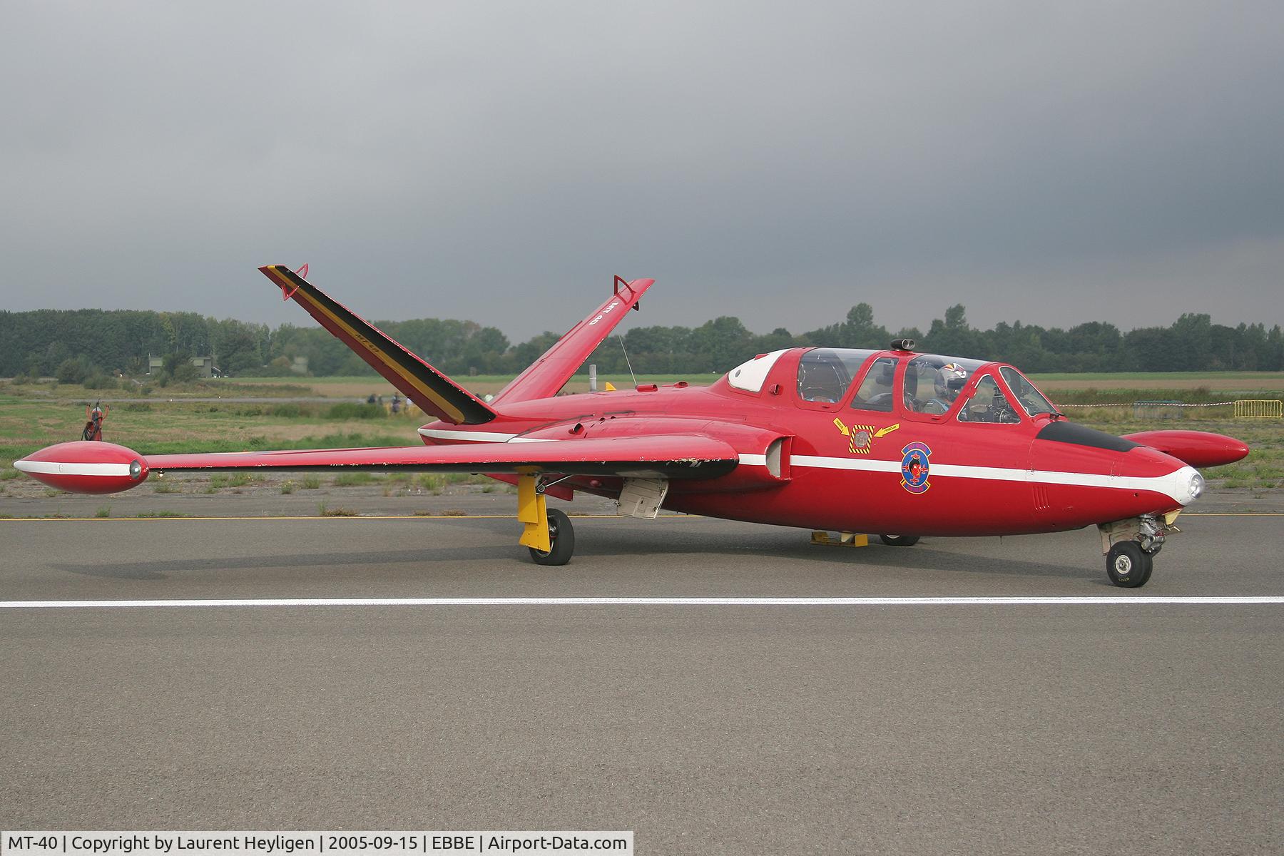 MT-40, Fouga CM-170R Magister C/N 317, Starting up at Beauvechain airbase