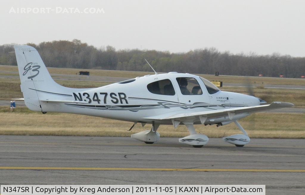 N347SR, 2007 Cirrus SR22 G3 GTS C/N 2575, Cirrus SR22 taxiing to the runway.