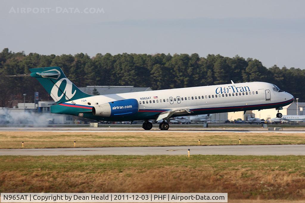 N965AT, 2001 Boeing 717-200 C/N 55026, 