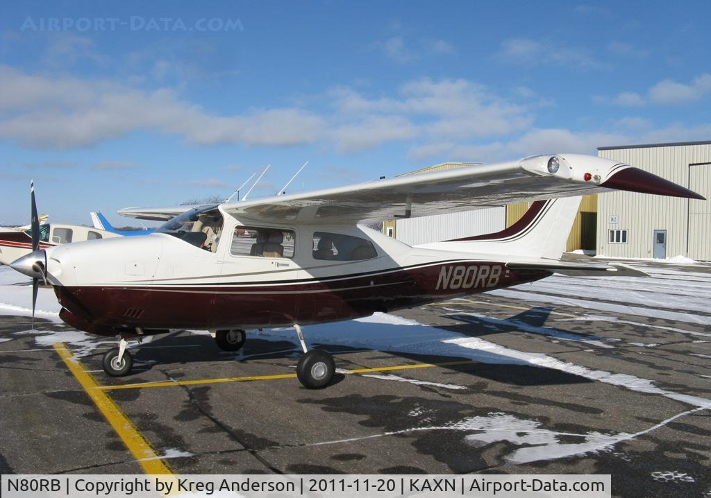 N80RB, 1982 Cessna 210N Centurion C/N 21064730, Cessna 210N Centurion on the line.