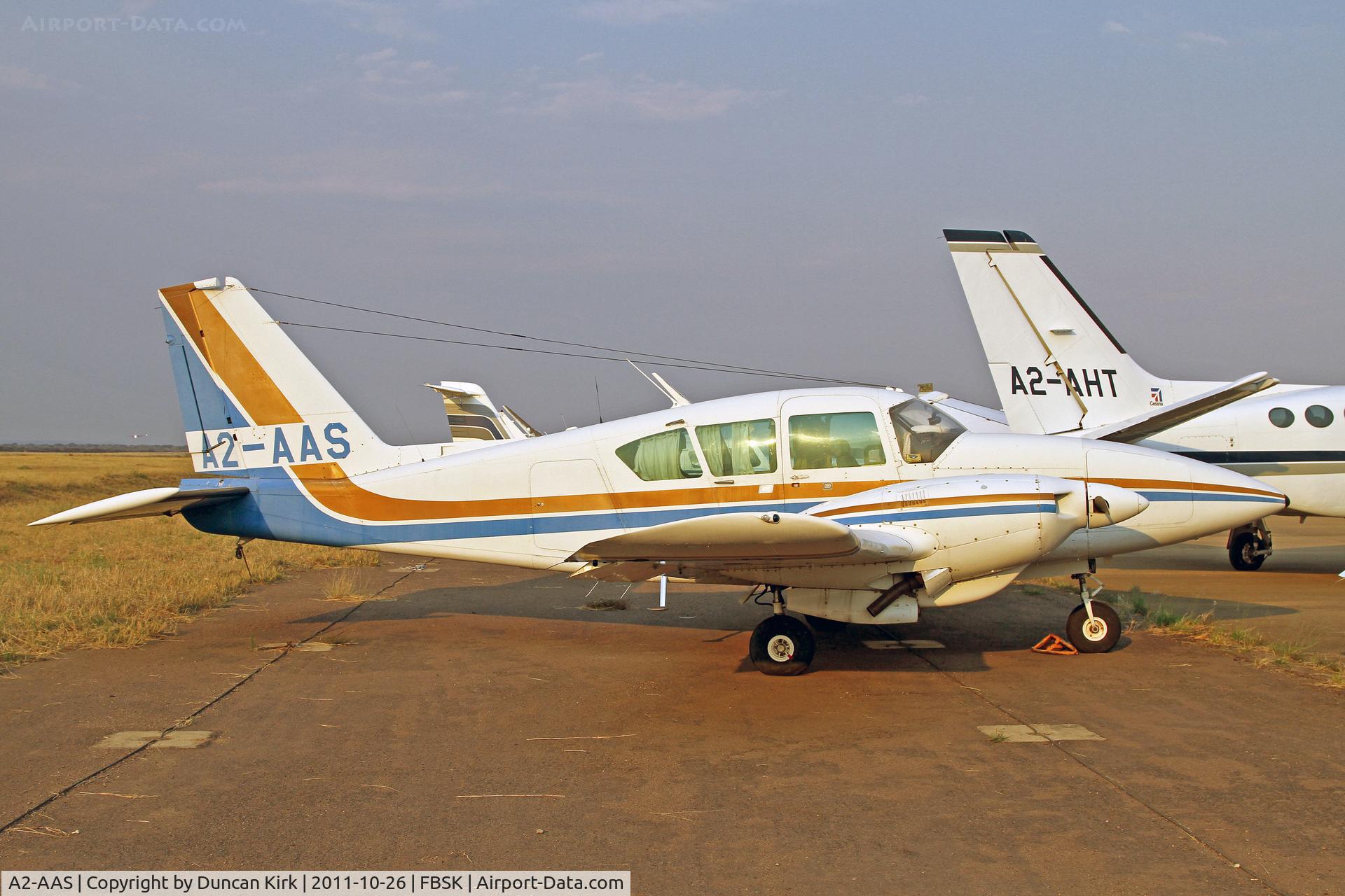 A2-AAS, Piper PA-23-250 Aztec C/N Not found A2-AAS, Evening shot at Gaborone