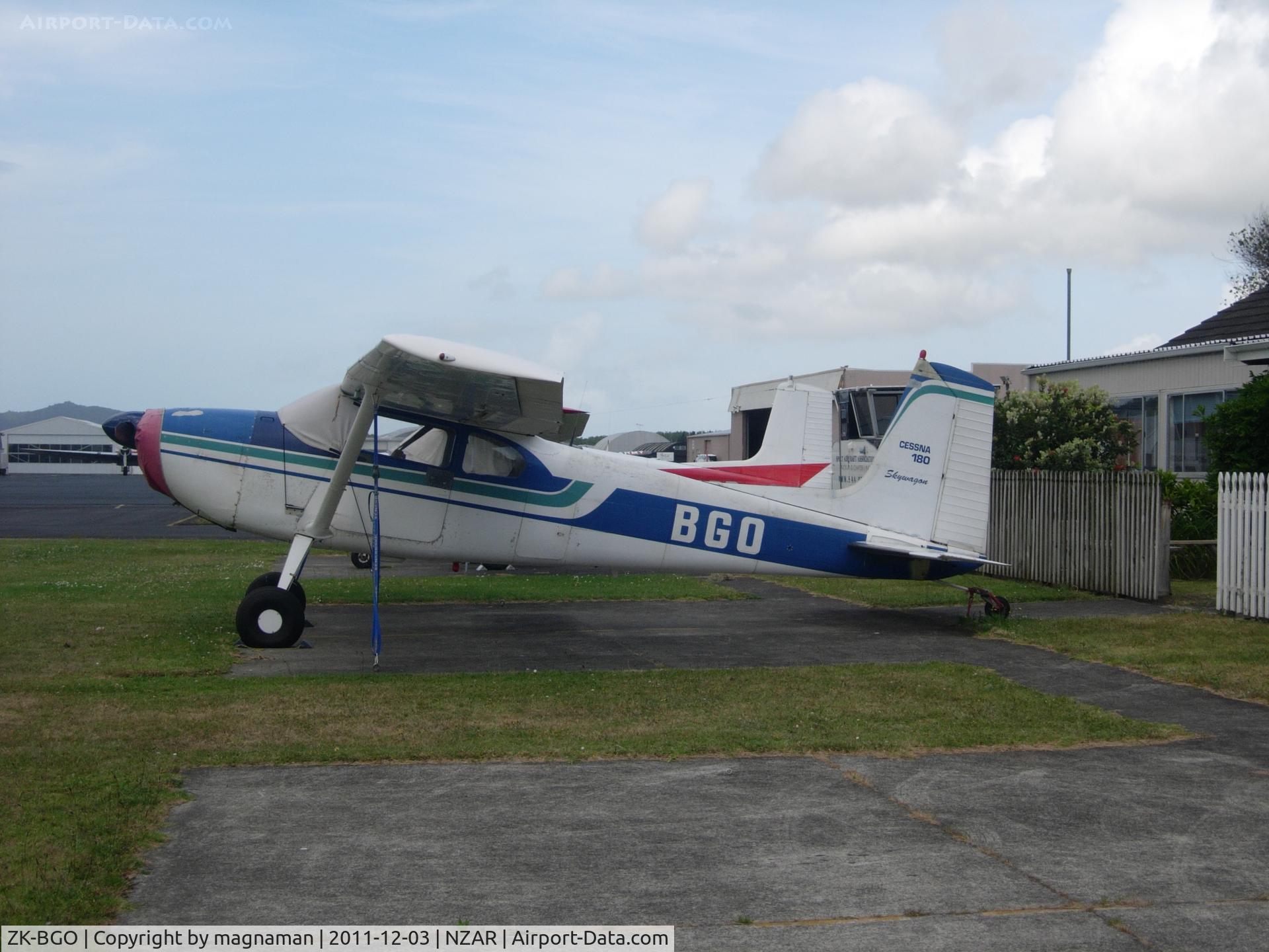 ZK-BGO, Cessna 180 C/N 31183, Looking a bit drab but still a classic plane.