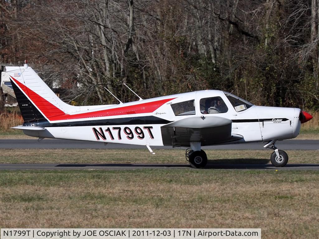 N1799T, 1972 Piper PA-28-140 C/N 28-7325060, arriving at Cross Keys