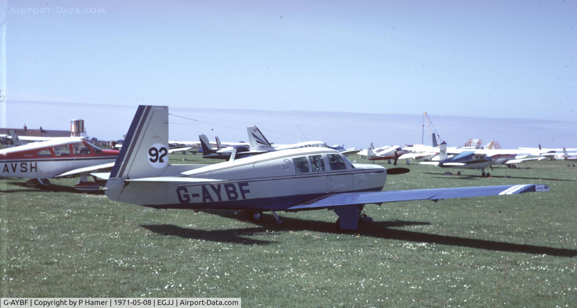 G-AYBF, 1967 Mooney M20F Executive C/N 670383, Jersey Air Rally 1971
