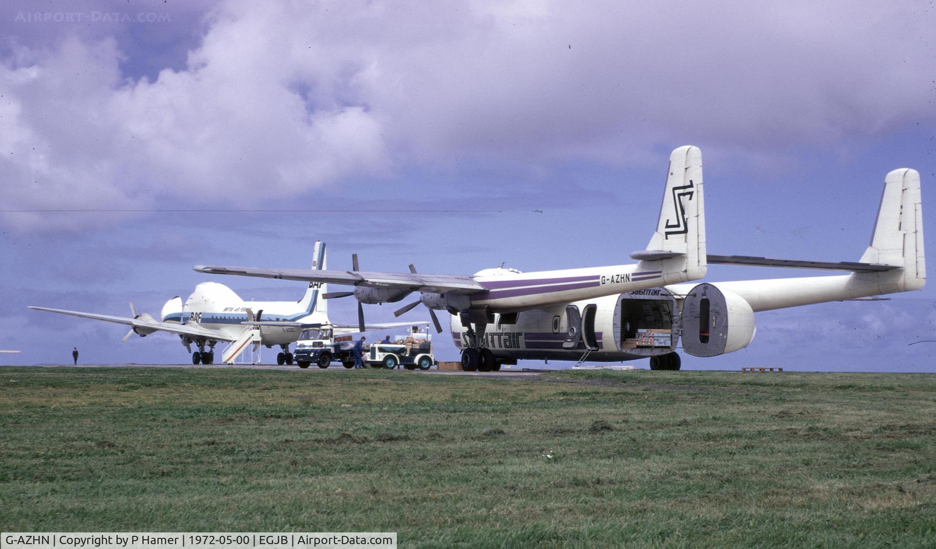 G-AZHN, 1960 Armstrong Whitworth AW650 Argosy 101 C/N 6657, Guernsey