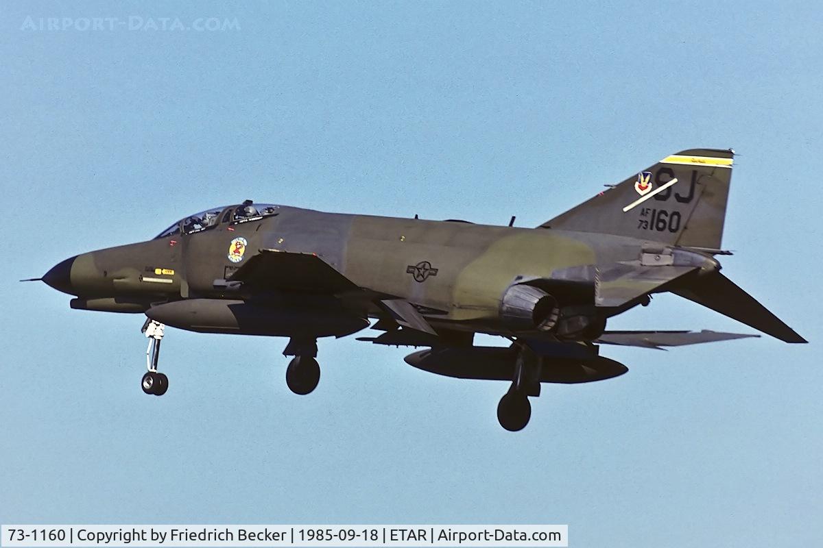 73-1160, 1973 McDonnell Douglas F-4E Phantom II C/N 4641, on final