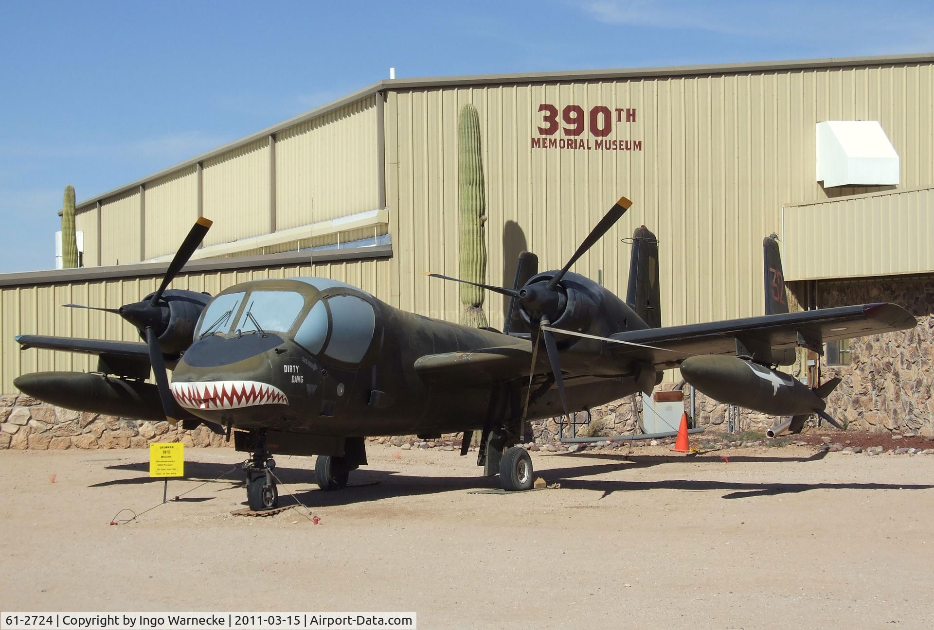61-2724, 1961 Grumman OV-1C Mohawk C/N 67C, Grumman OV-1C Mohawk at the Pima Air & Space Museum, Tucson AZ