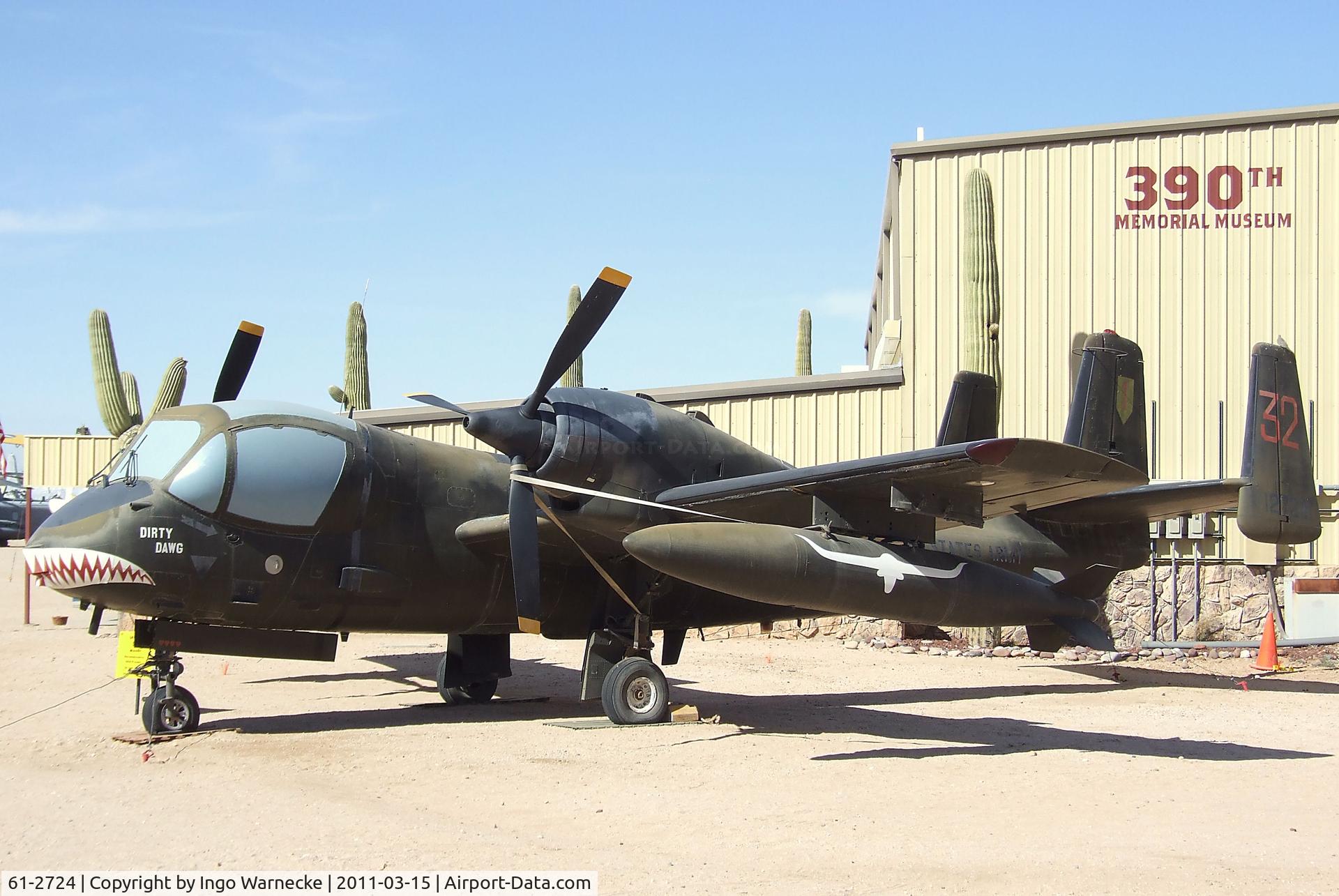 61-2724, 1961 Grumman OV-1C Mohawk C/N 67C, Grumman OV-1C Mohawk at the Pima Air & Space Museum, Tucson AZ