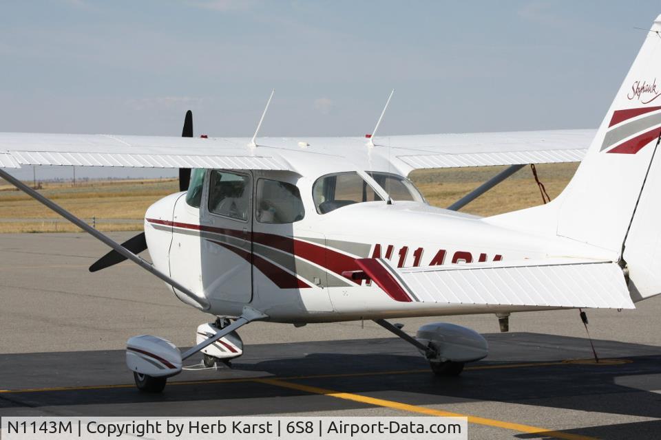 N1143M, 1970 Cessna 172L C/N 17259443, poised to fly wild Montana