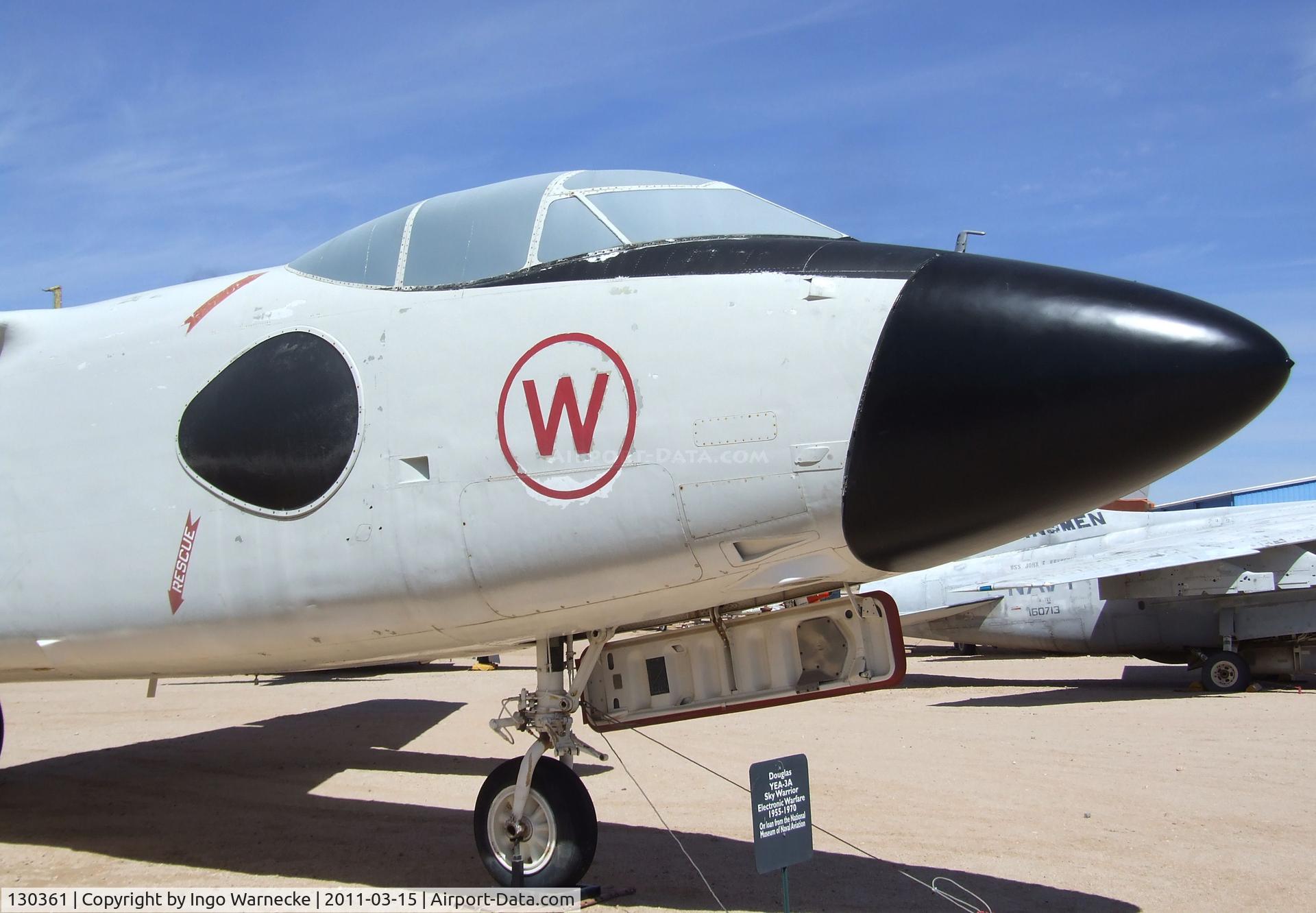 130361, Douglas YEA-3A Skywarrior C/N 9262, Douglas YEA-3A Skywarrior at the Pima Air & Space Museum, Tucson AZ