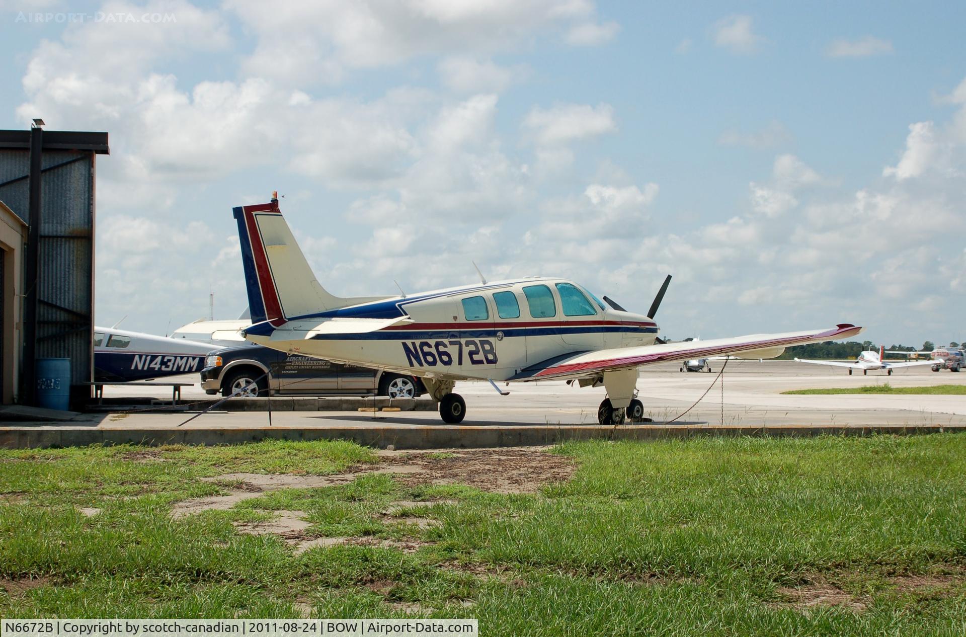N6672B, 1979 Beech A36 Bonanza 36 C/N E-1584, 1979 Beech A36 N6672B at Bartow Municipal Airport, Bartow, FL