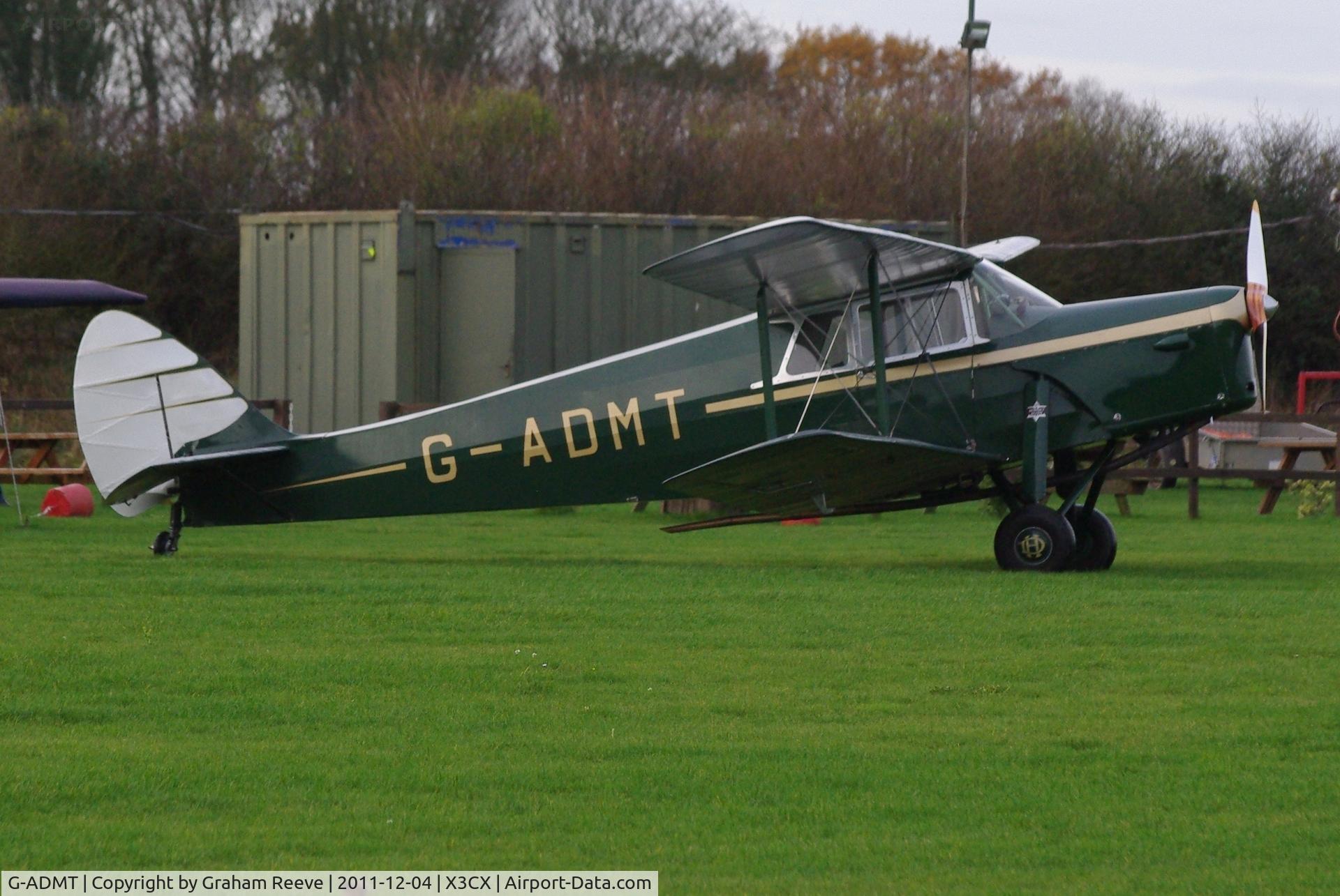 G-ADMT, 1936 De Havilland DH.87B Hornet Moth C/N 8093, Parked at Northrepps.